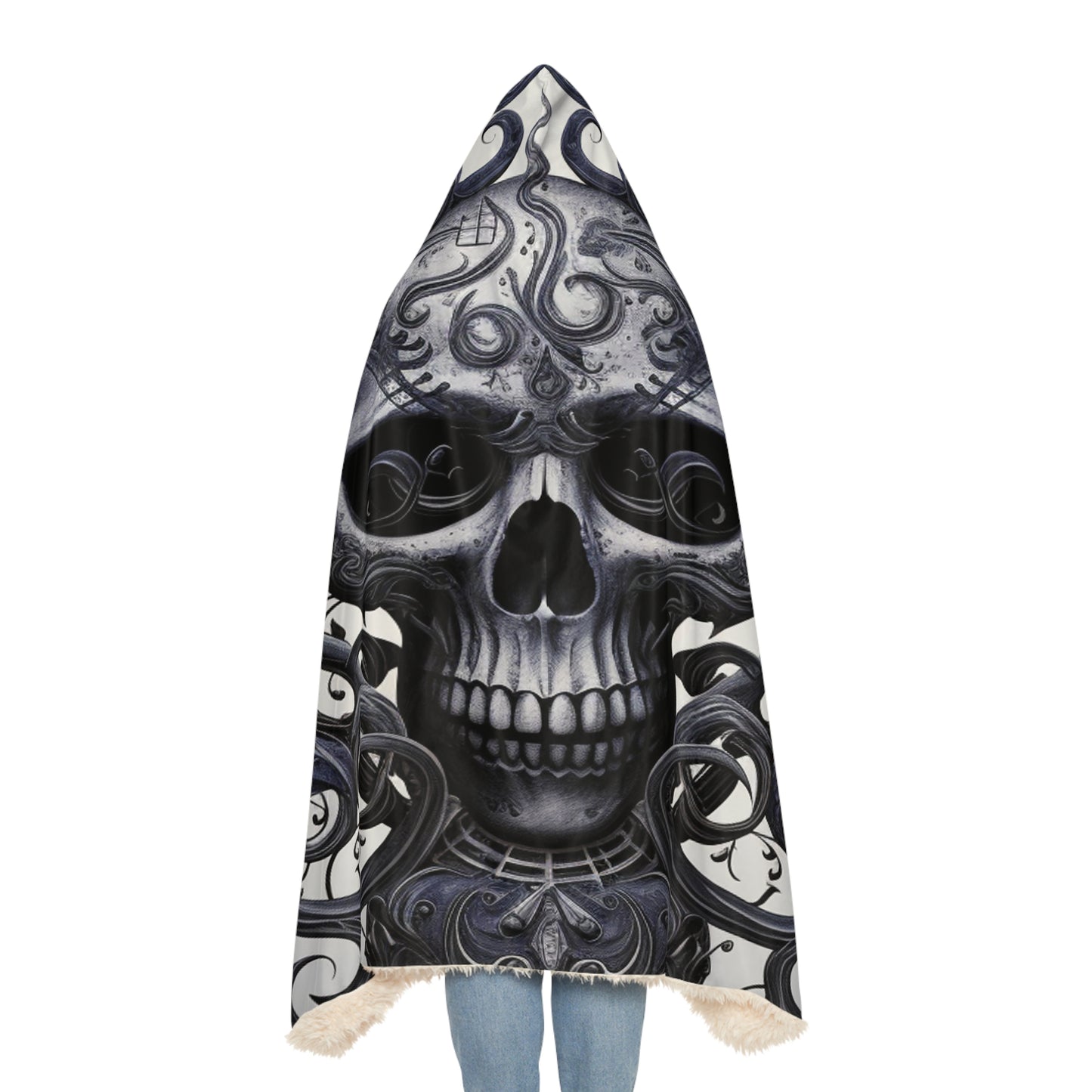 Snuggle Hooded Blanket Skull Treble Clef 1