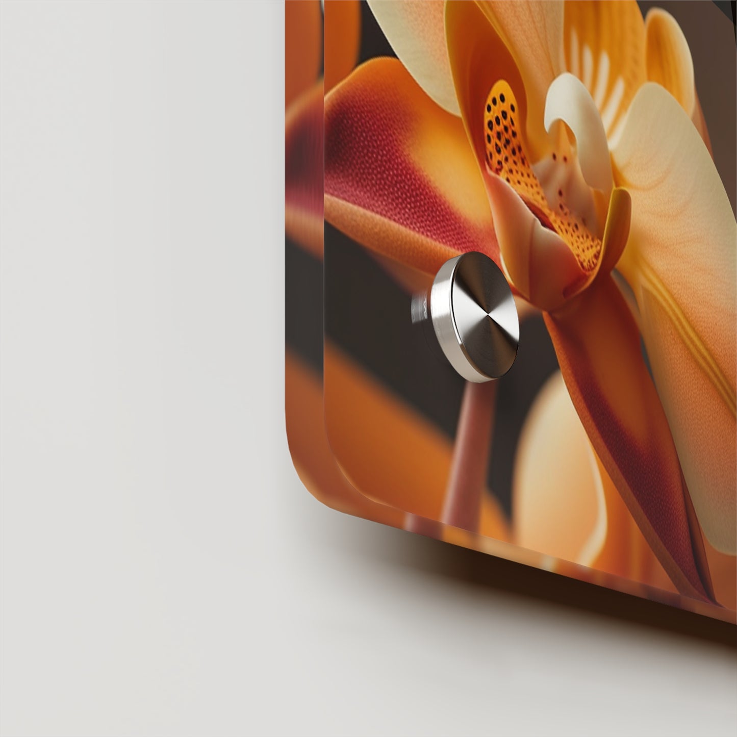 Acrylic Wall Art Panels Orange Orchid 5