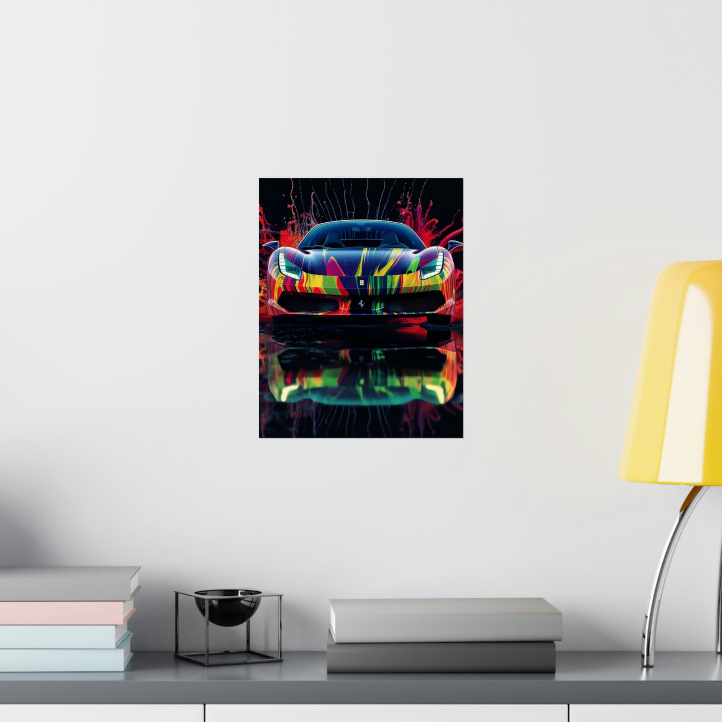 Premium Matte Vertical Posters Ferrari Fusion Water 1