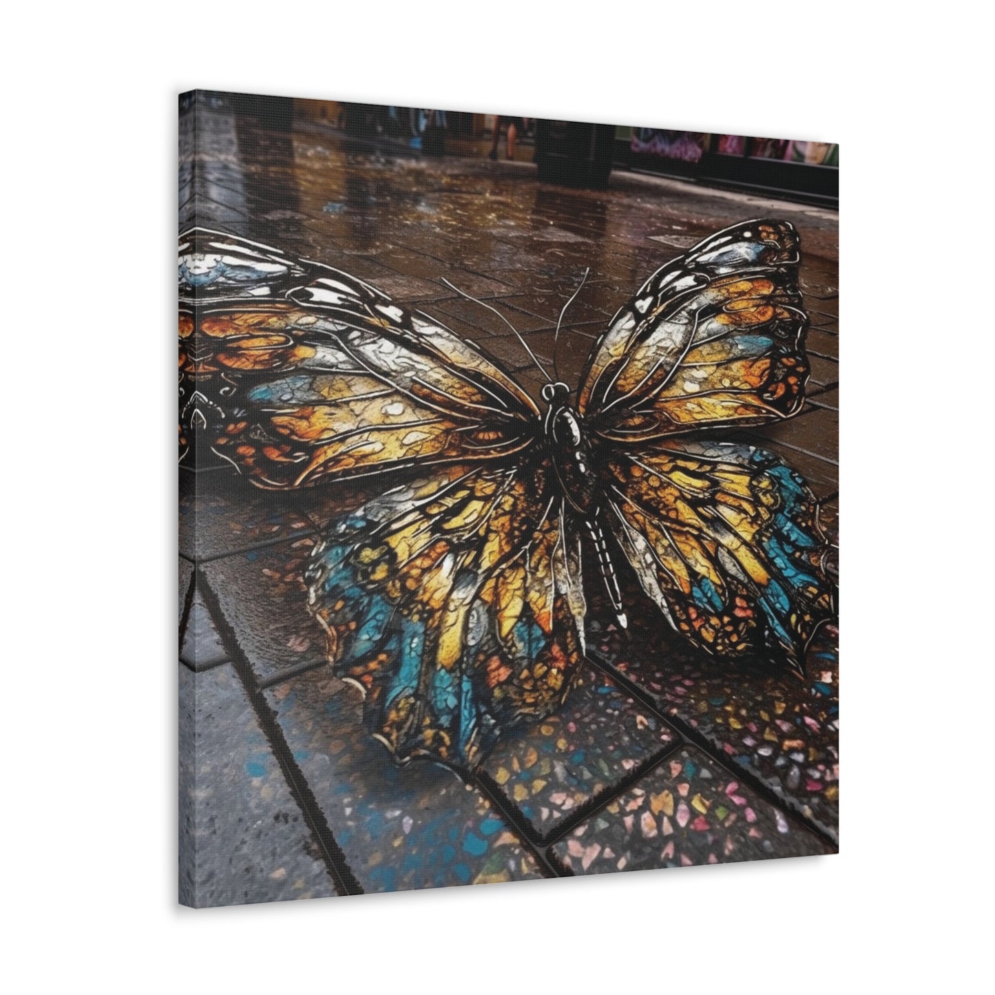 Canvas Gallery Wraps Water Butterfly Street 1