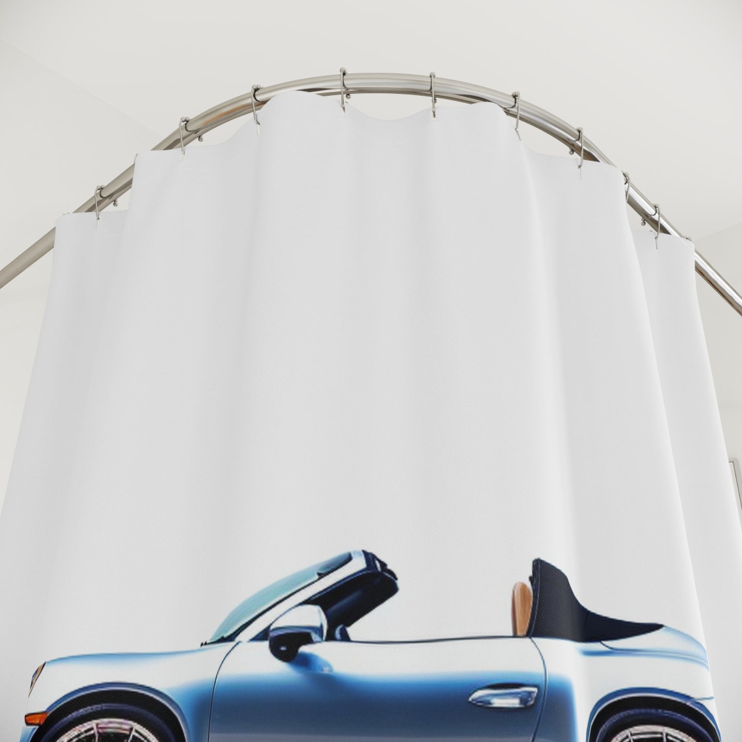 Polyester Shower Curtain 911 Speedster on water 1
