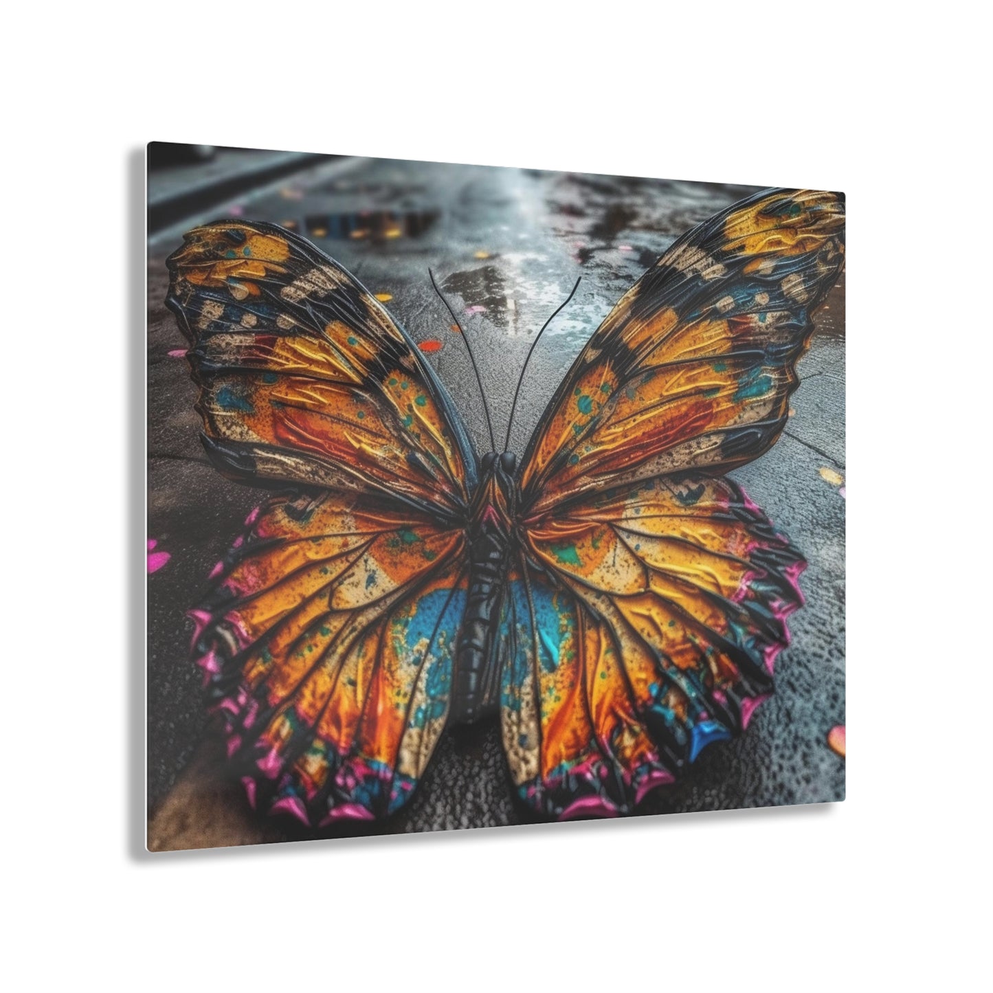 Acrylic Prints Liquid Street Butterfly 1