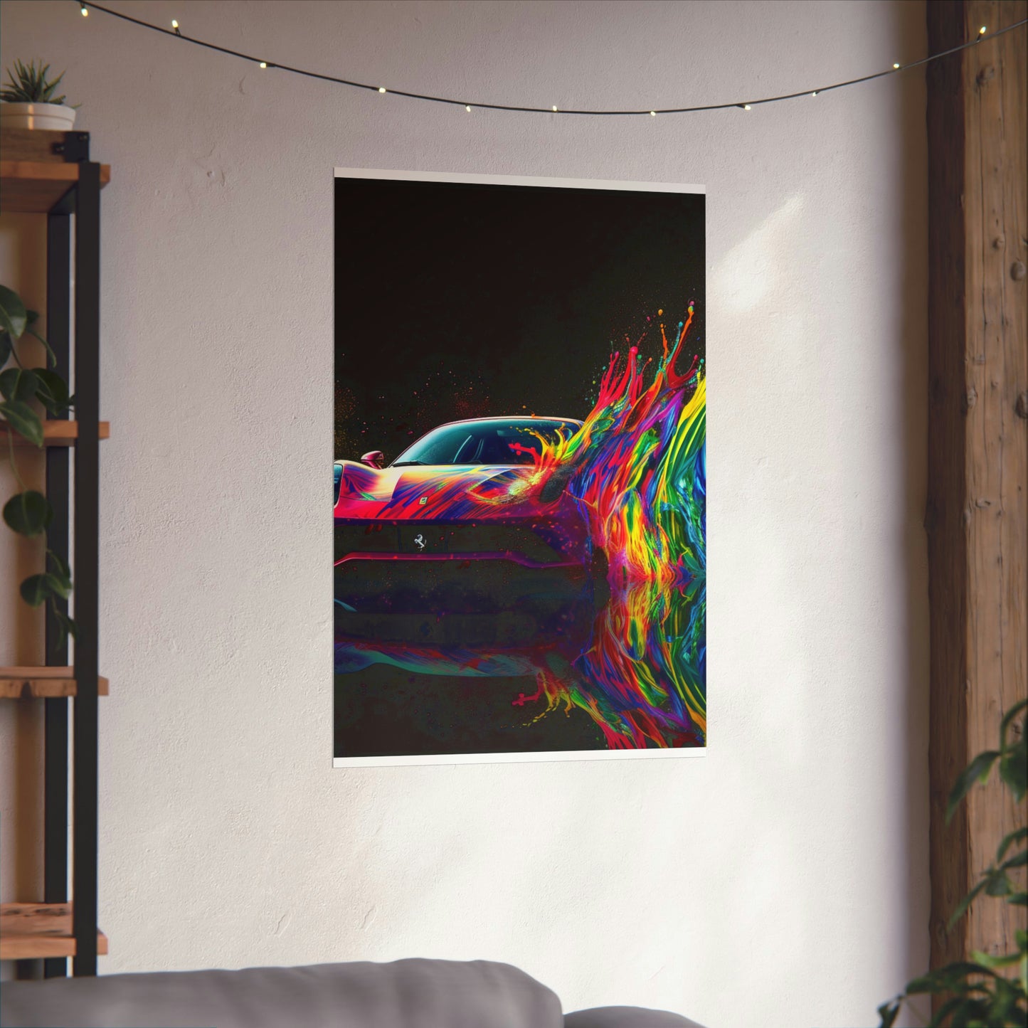 Premium Matte Vertical Posters Ferrari Fusion Water 3