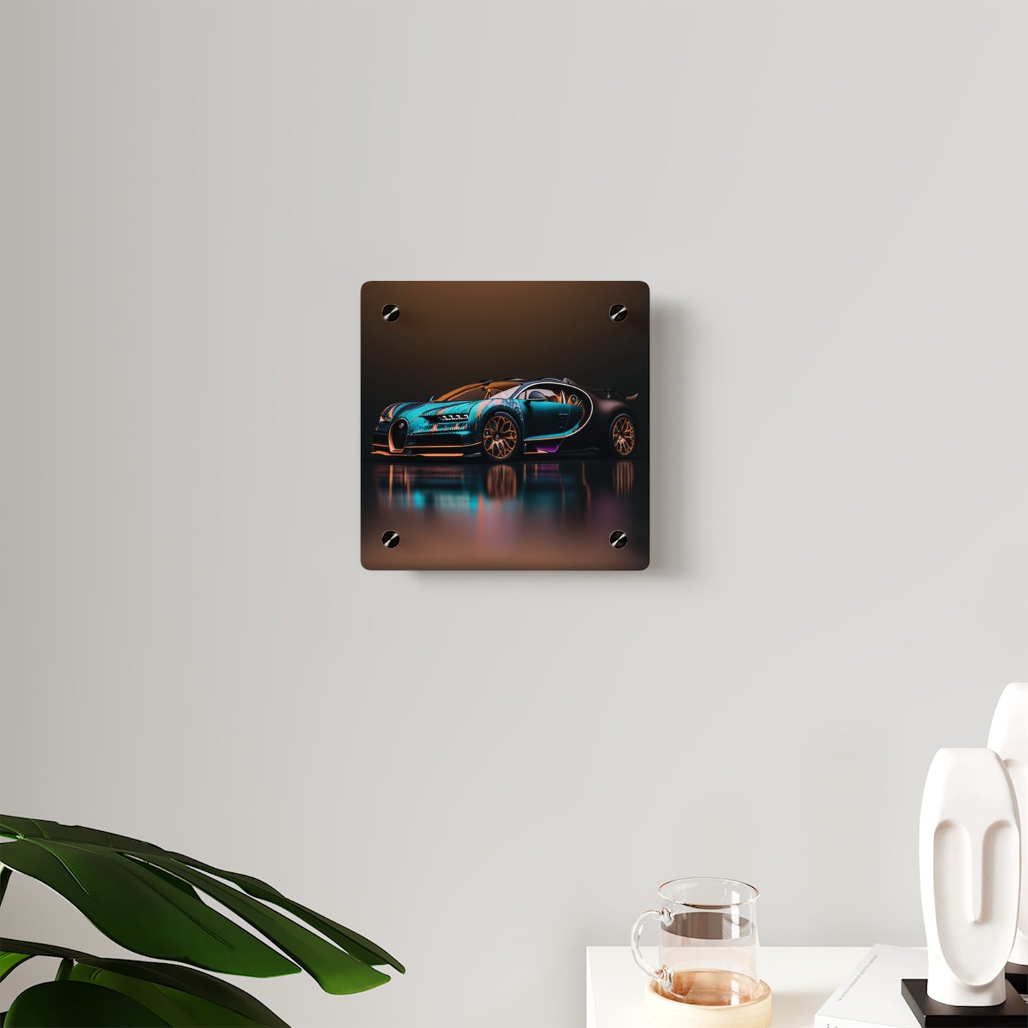 Acrylic Wall Art Panels Bugatti Blue 2