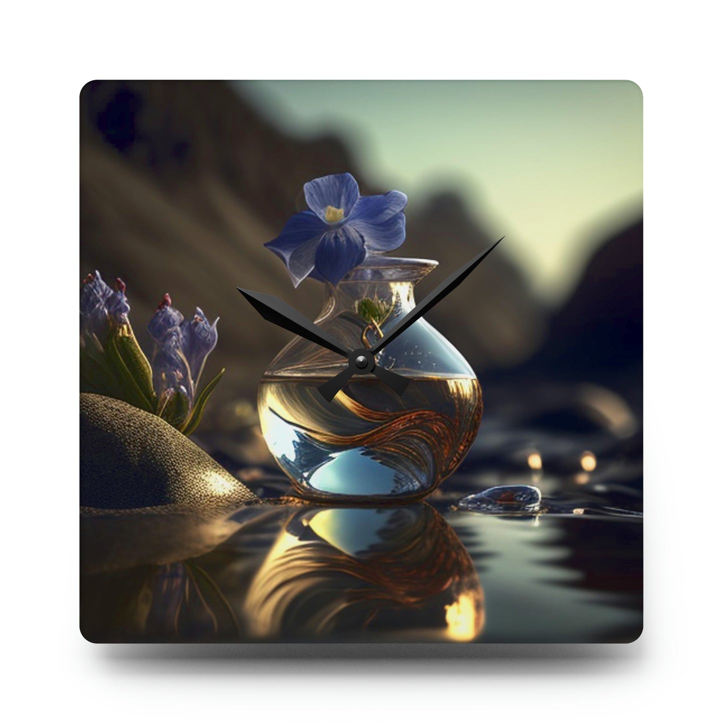 Acrylic Wall Clock The Bluebell 1