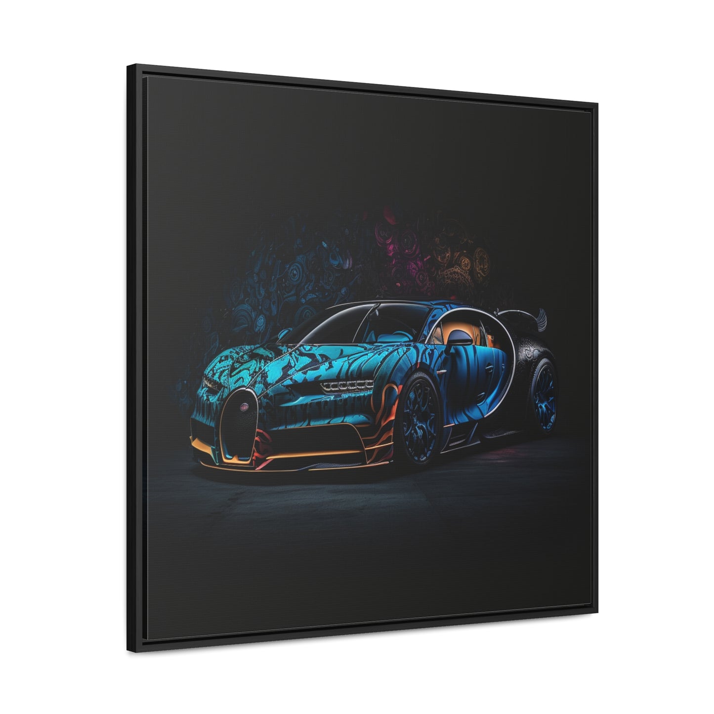 Gallery Canvas Wraps, Square Frame Bugatti Blue 3