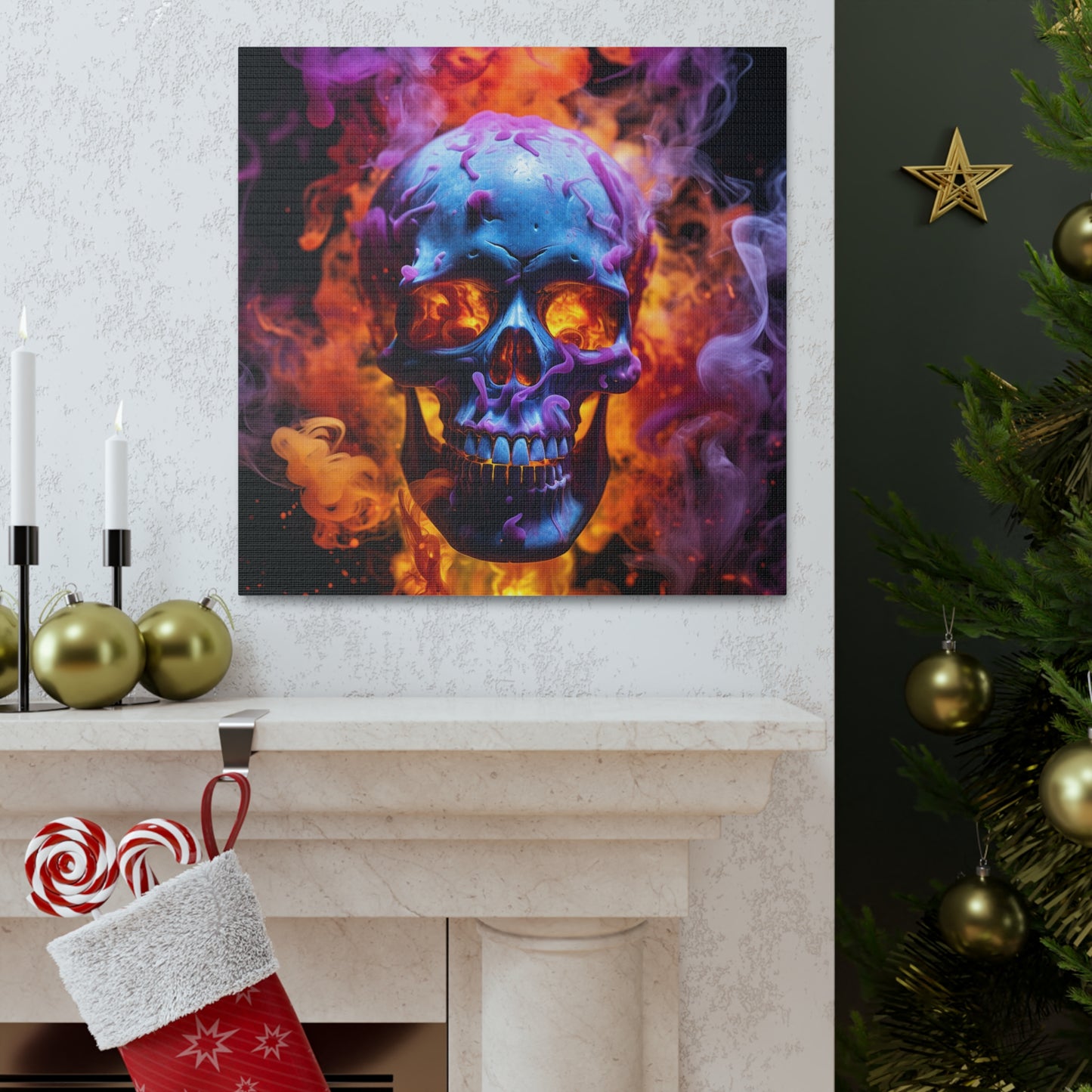 Canvas Gallery Wraps Macro Skull 3