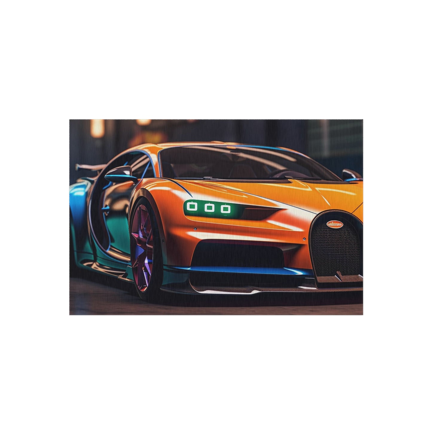 Outdoor Rug  Hyper Bugatti Neon Chiron 1