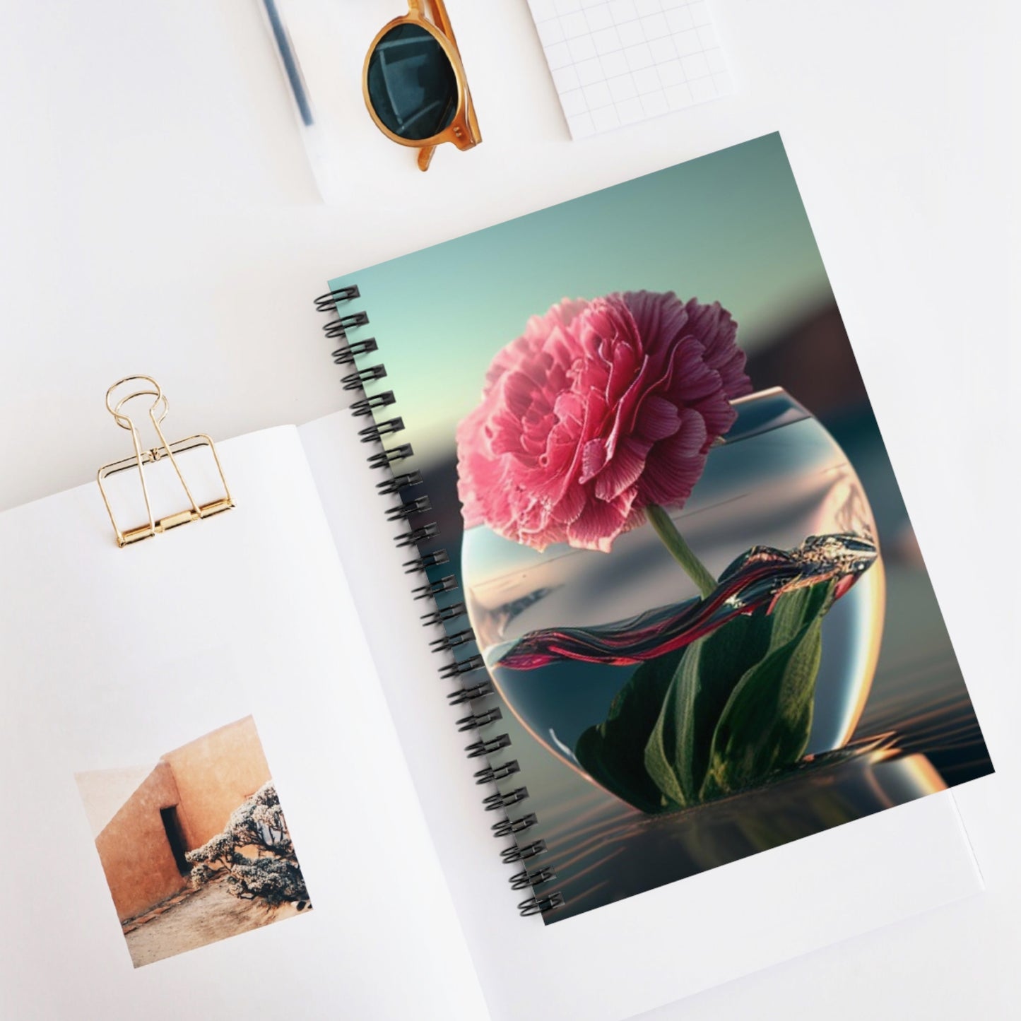 Spiral Notebook - Ruled Line Carnation 2
