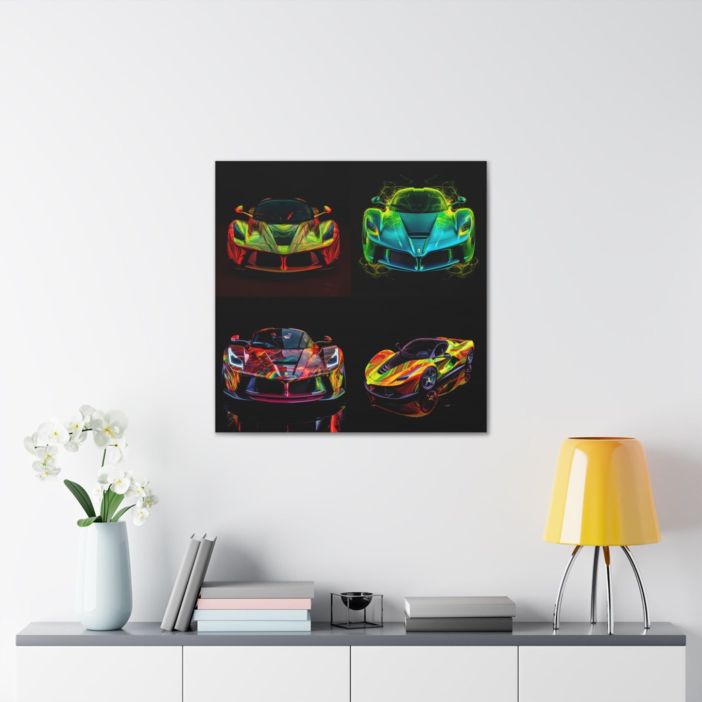 Canvas Gallery Wraps Ferrari Neon 5