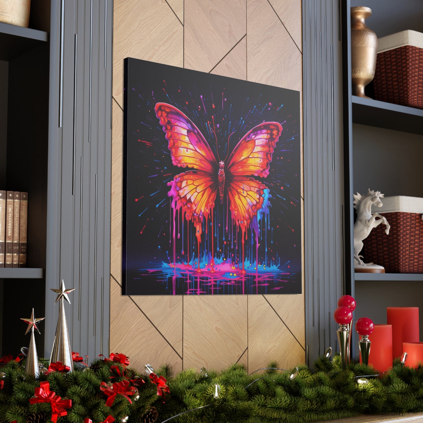 Canvas Gallery Wraps Pink Butterfly Flair 4