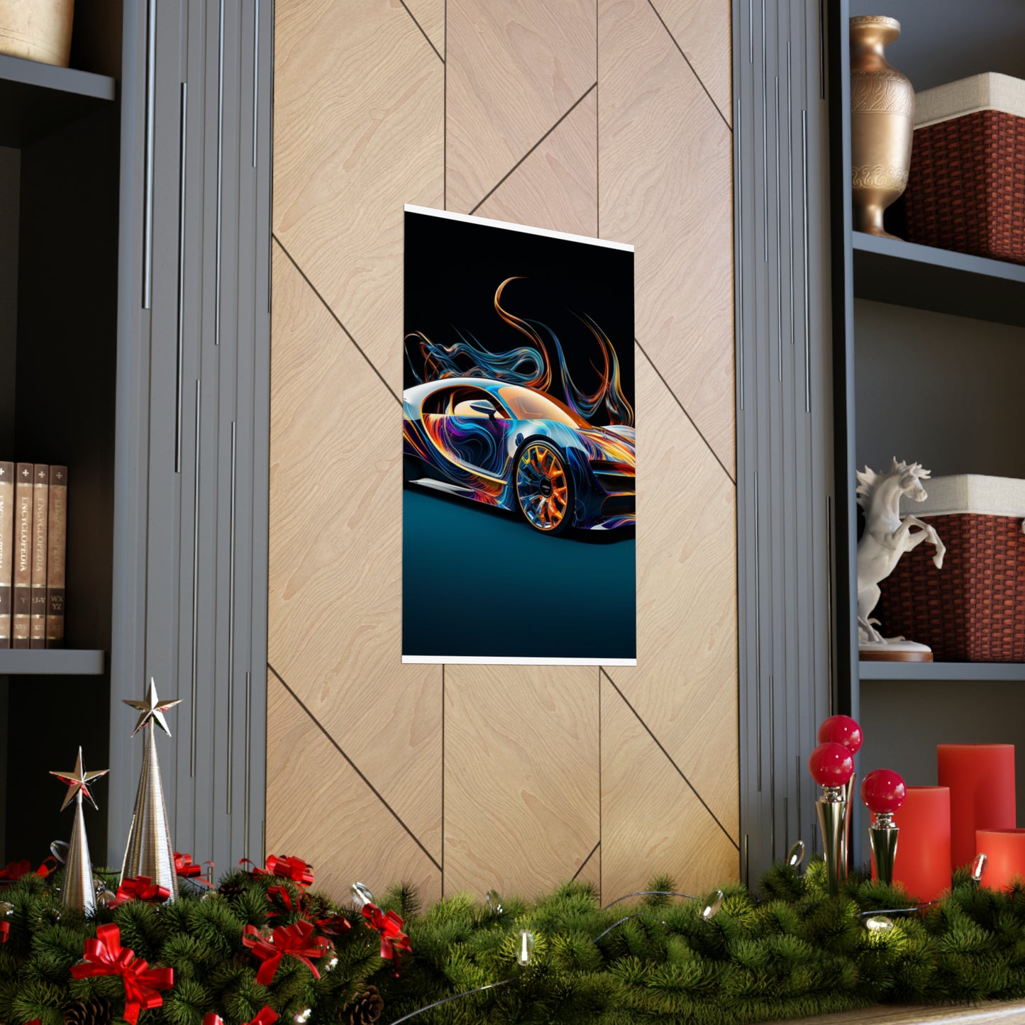 Premium Matte Vertical Posters Bugatti Abstract Flair 2