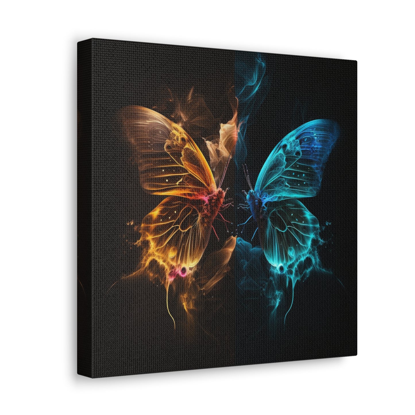 Canvas Gallery Wraps Kiss Neon Butterfly 9