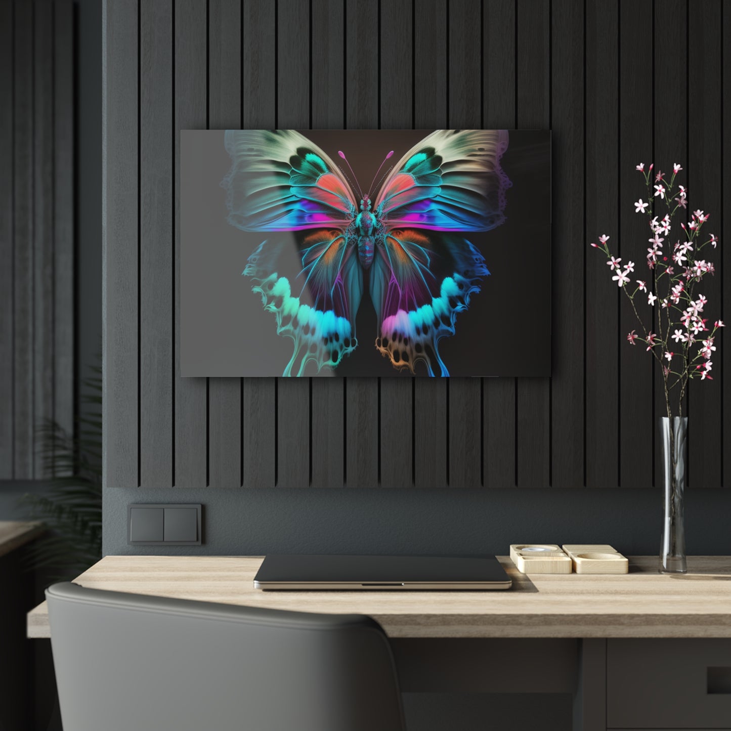 Acrylic Prints Raw Hyper Color Butterfly 2