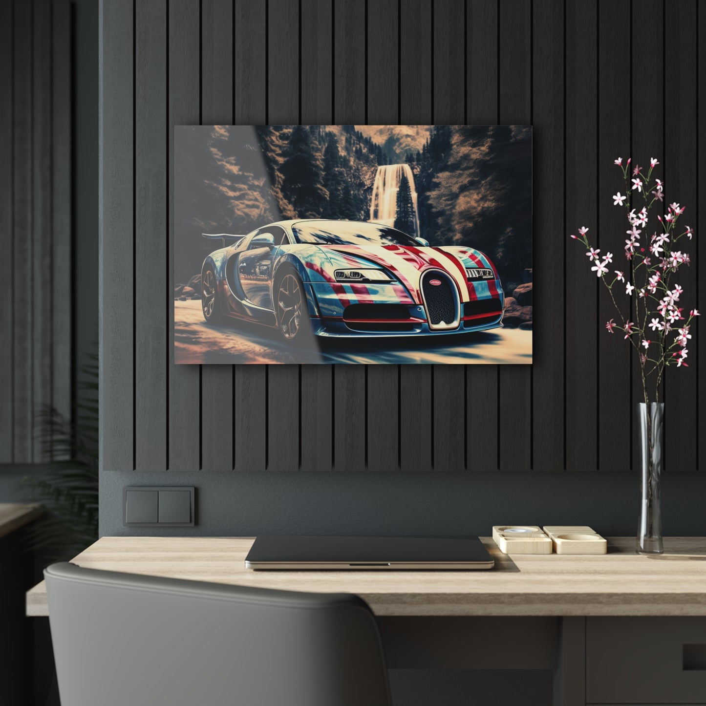 Acrylic Prints Bugatti Waterfall 1