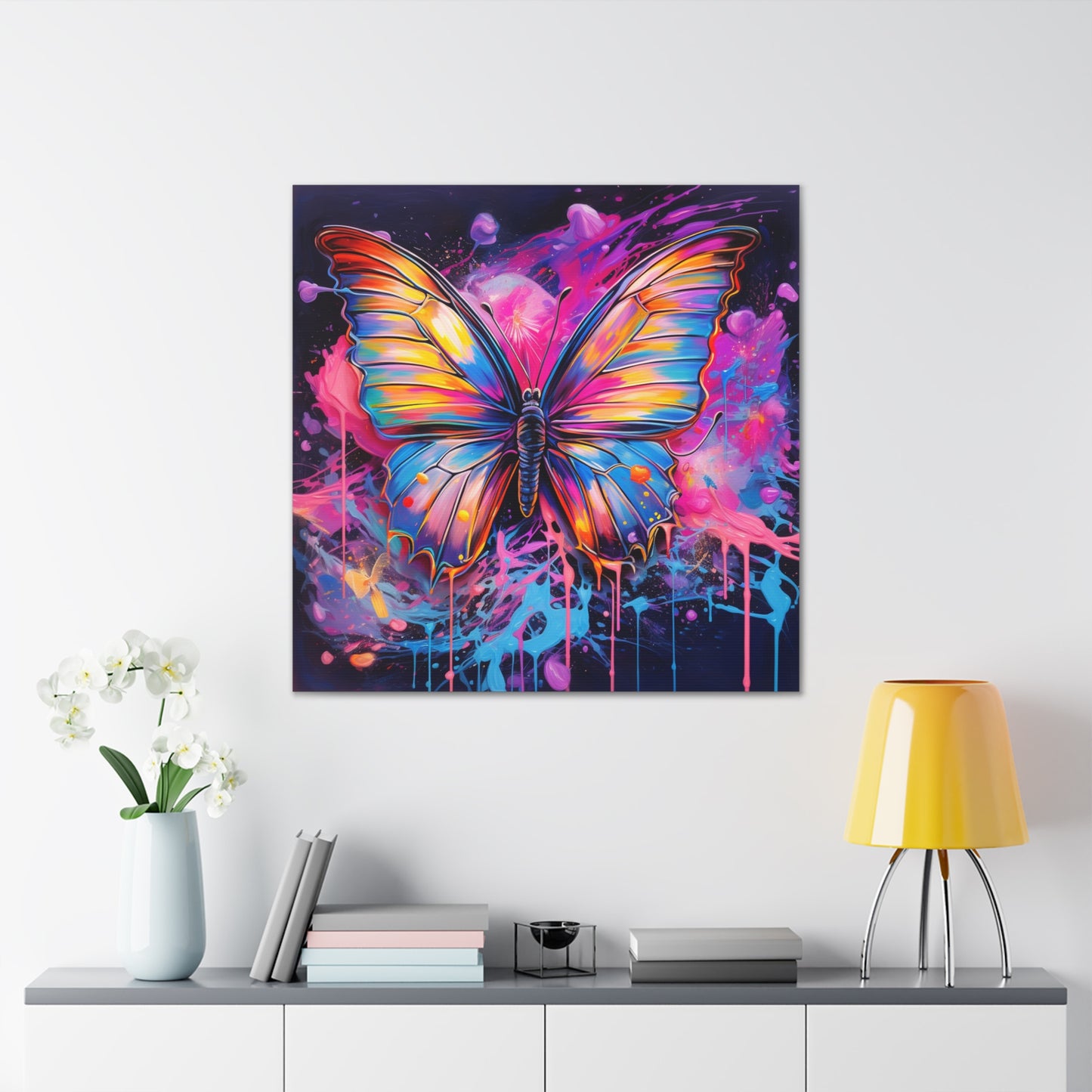 Canvas Gallery Wraps Pink Butterfly Flair 3