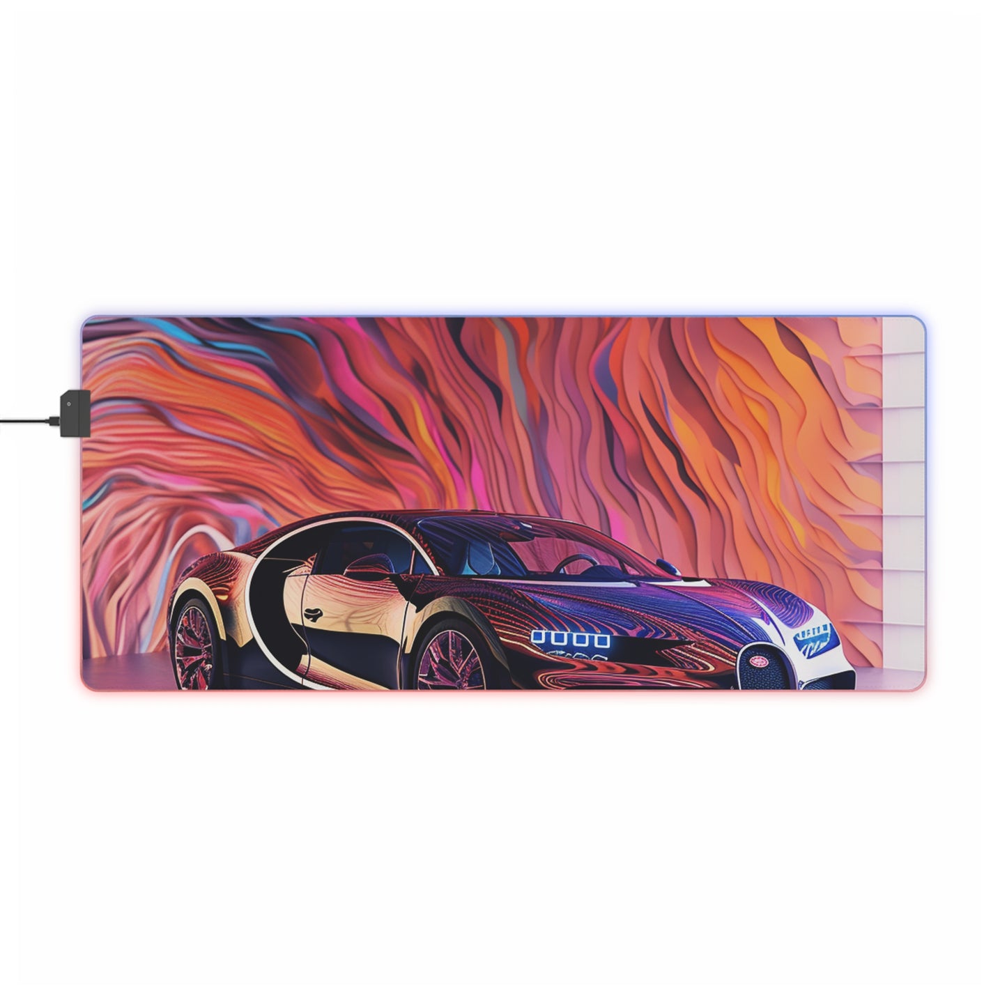 LED Gaming Mouse Pad Bugatti Abstract Flair 4