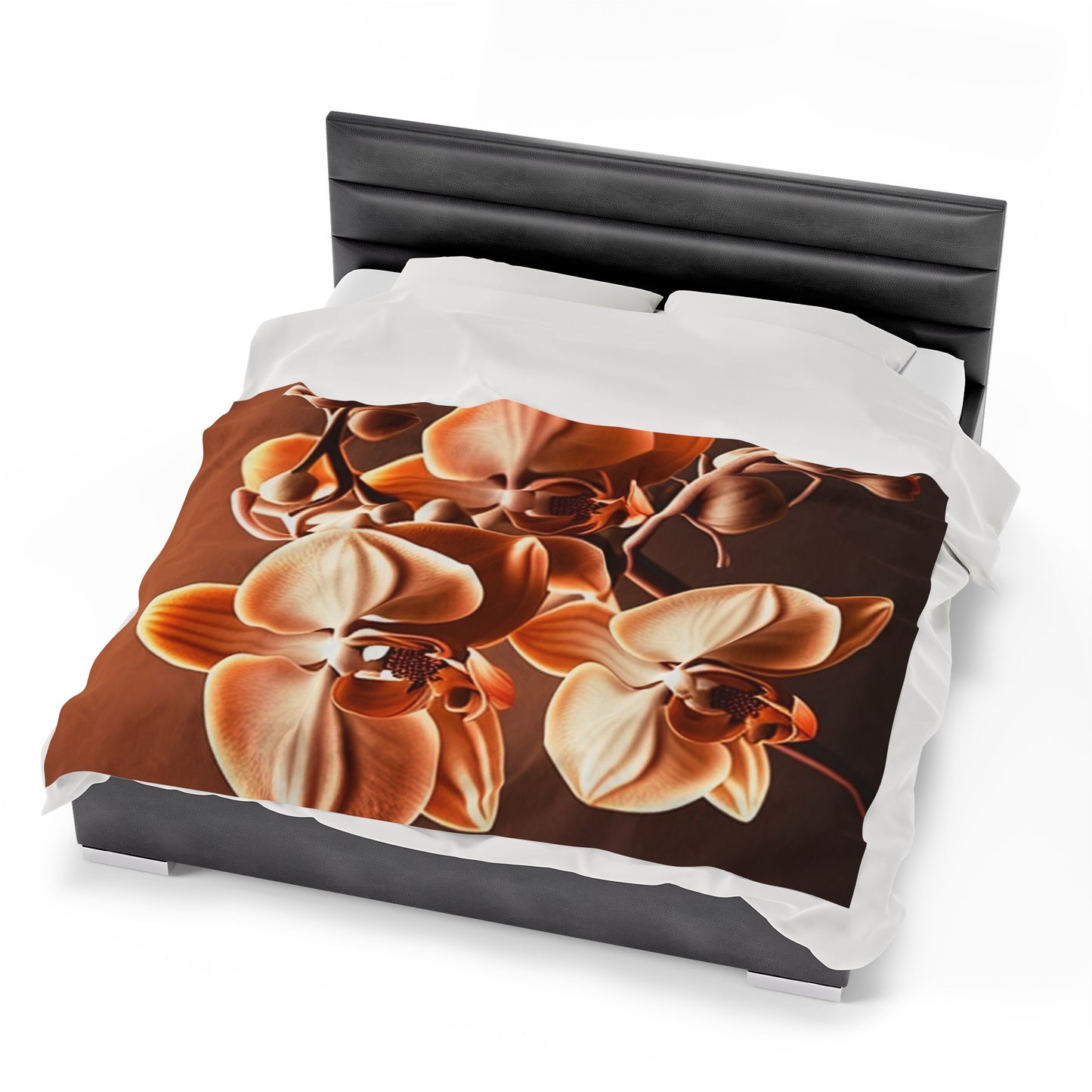 Velveteen Plush Blanket orchid pedals 3