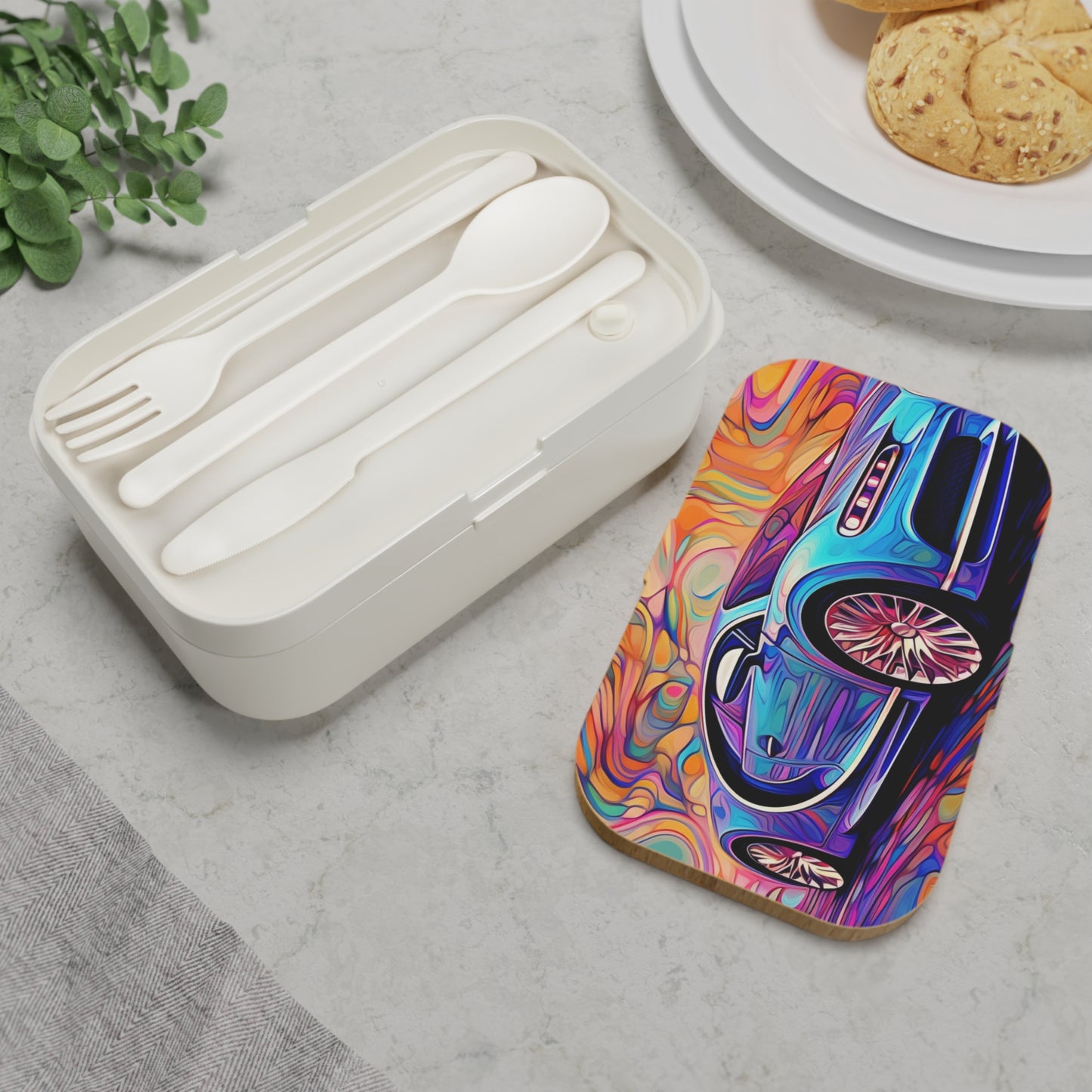 Bento Lunch Box Bugatti Abstract Concept 3