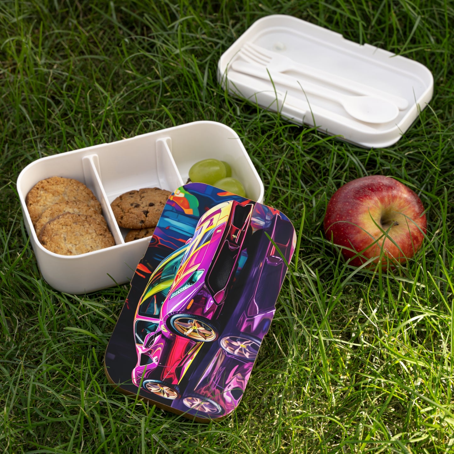 Bento Lunch Box Pink Macro Ferrari 2