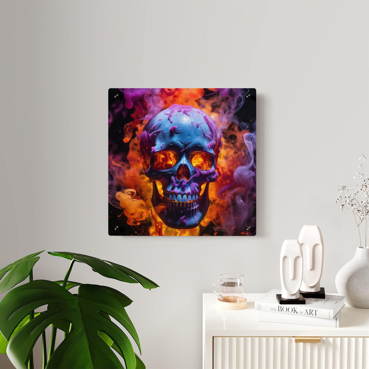 Acrylic Wall Art Panels Macro Skull 3