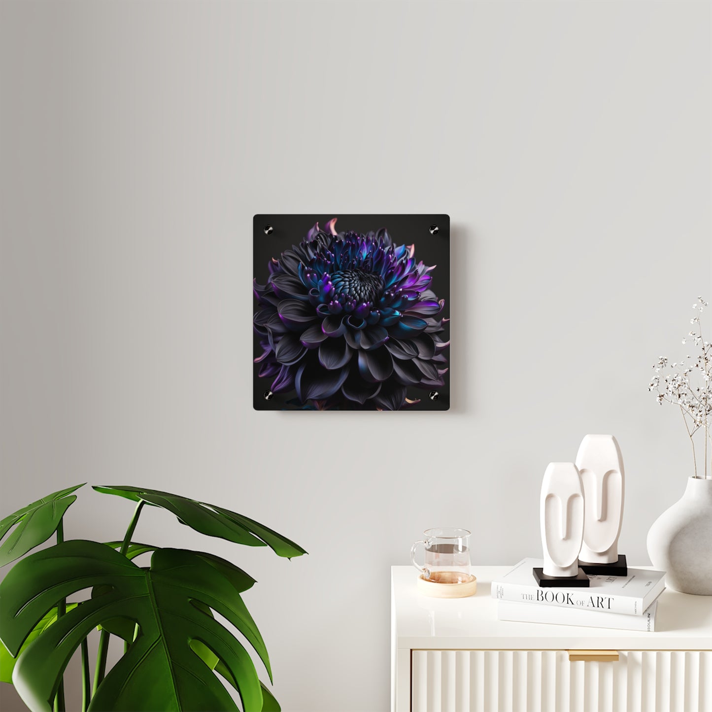 Acrylic Wall Art Panels Dahlia Purple 2