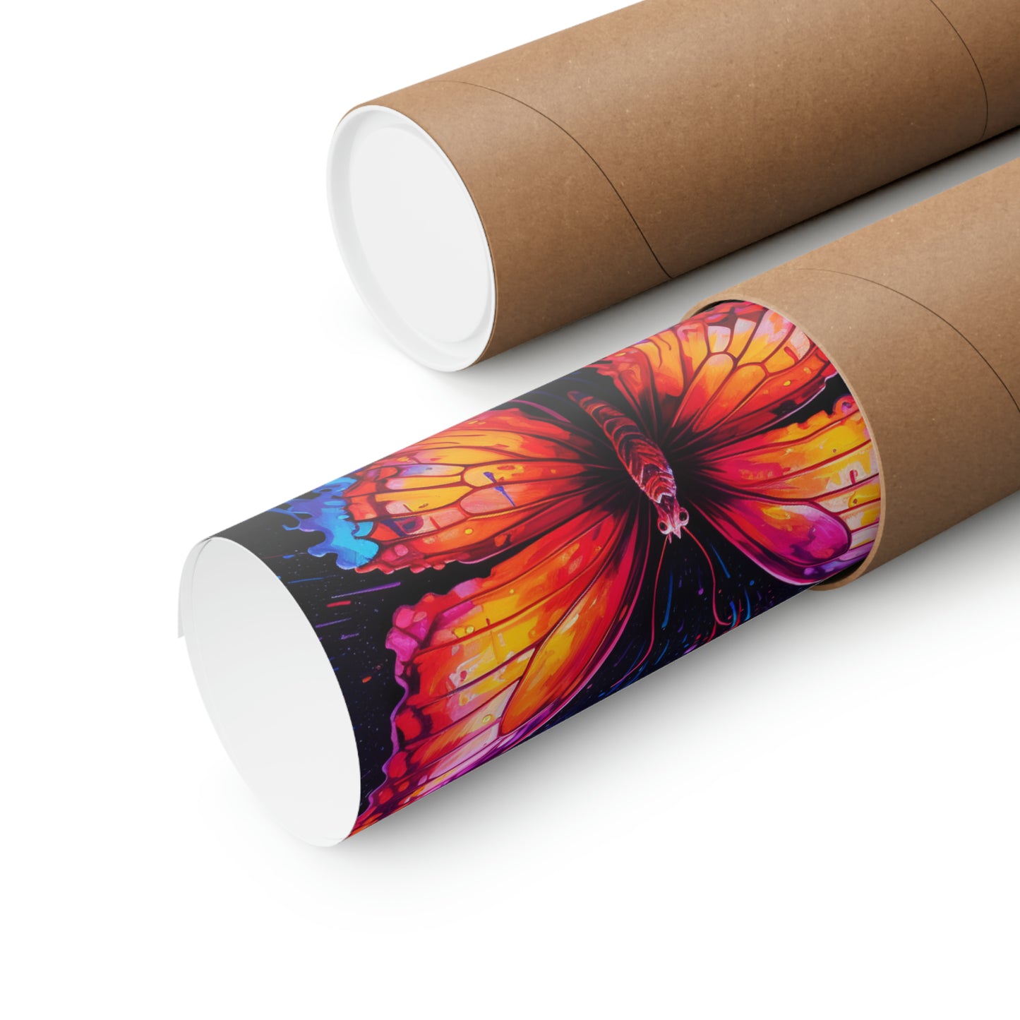 Premium Matte Vertical Posters Pink Butterfly Flair 4