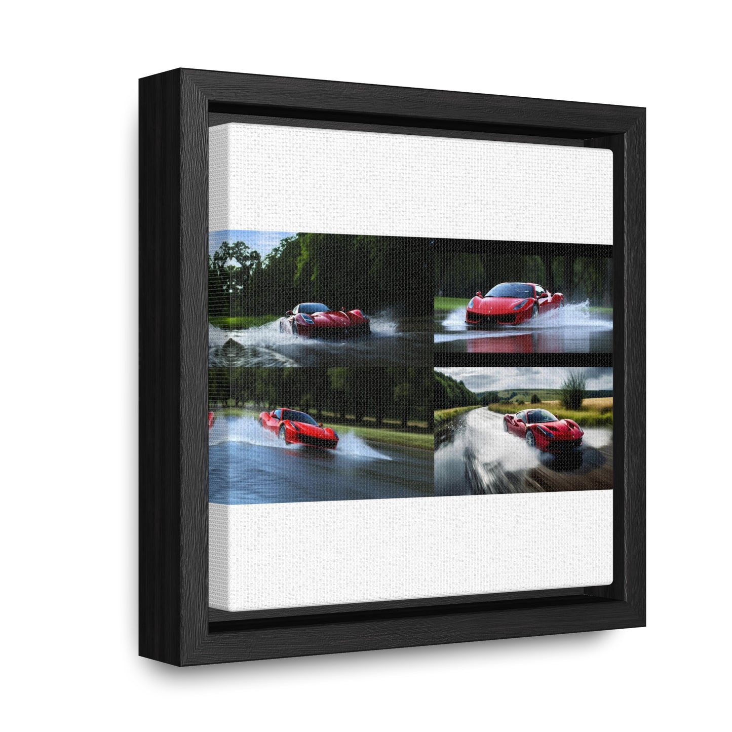 Gallery Canvas Wraps, Square Frame Water Ferrari Splash 5