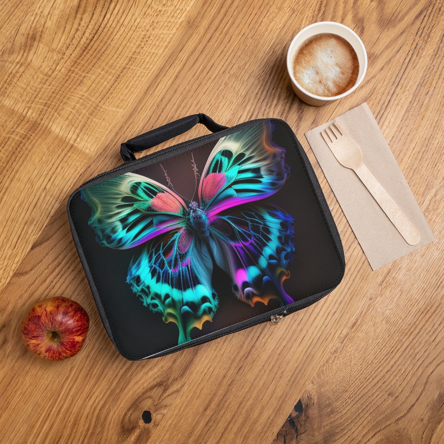 Lunch Bag Neon Butterfly Fusion 1