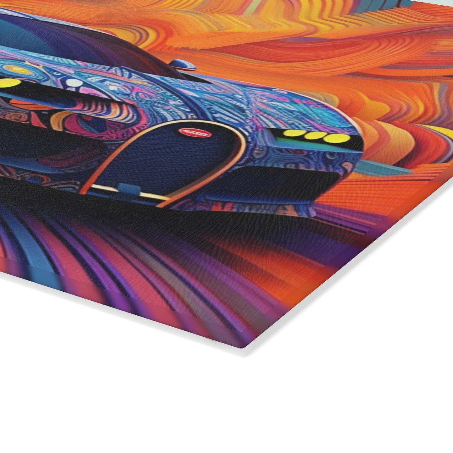 Glass Cutting Board Bugatti Abstract Concept 4