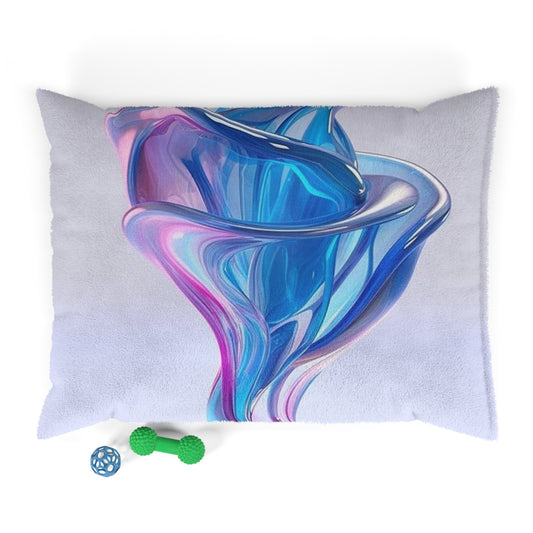 Pet Bed Pink & Blue Tulip Rose 2