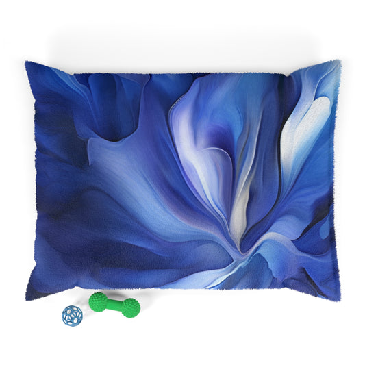 Pet Bed Abstract Blue Tulip 3