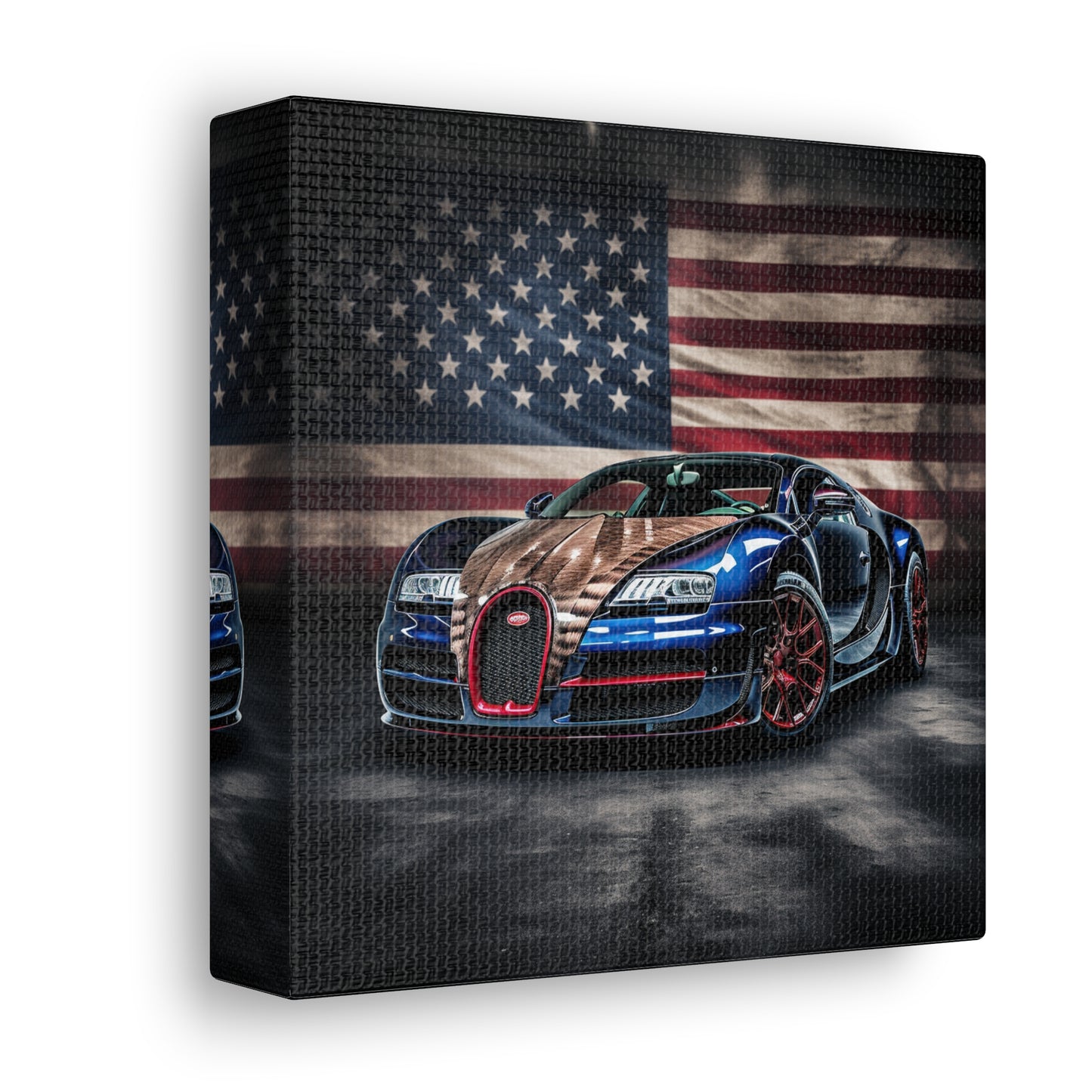 Canvas Gallery Wraps Bugatti American Flag 4