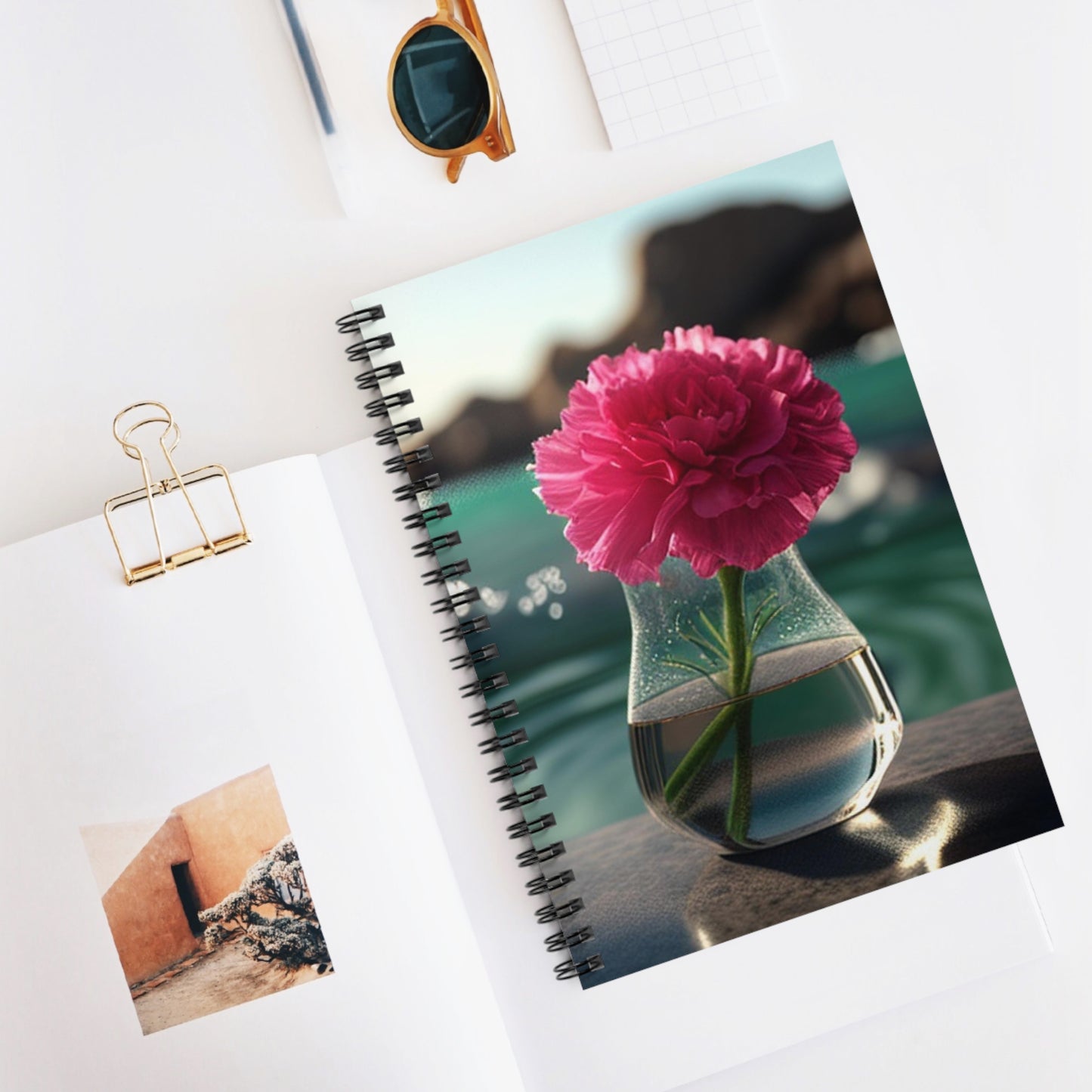 Spiral Notebook - Ruled Line Carnation 4