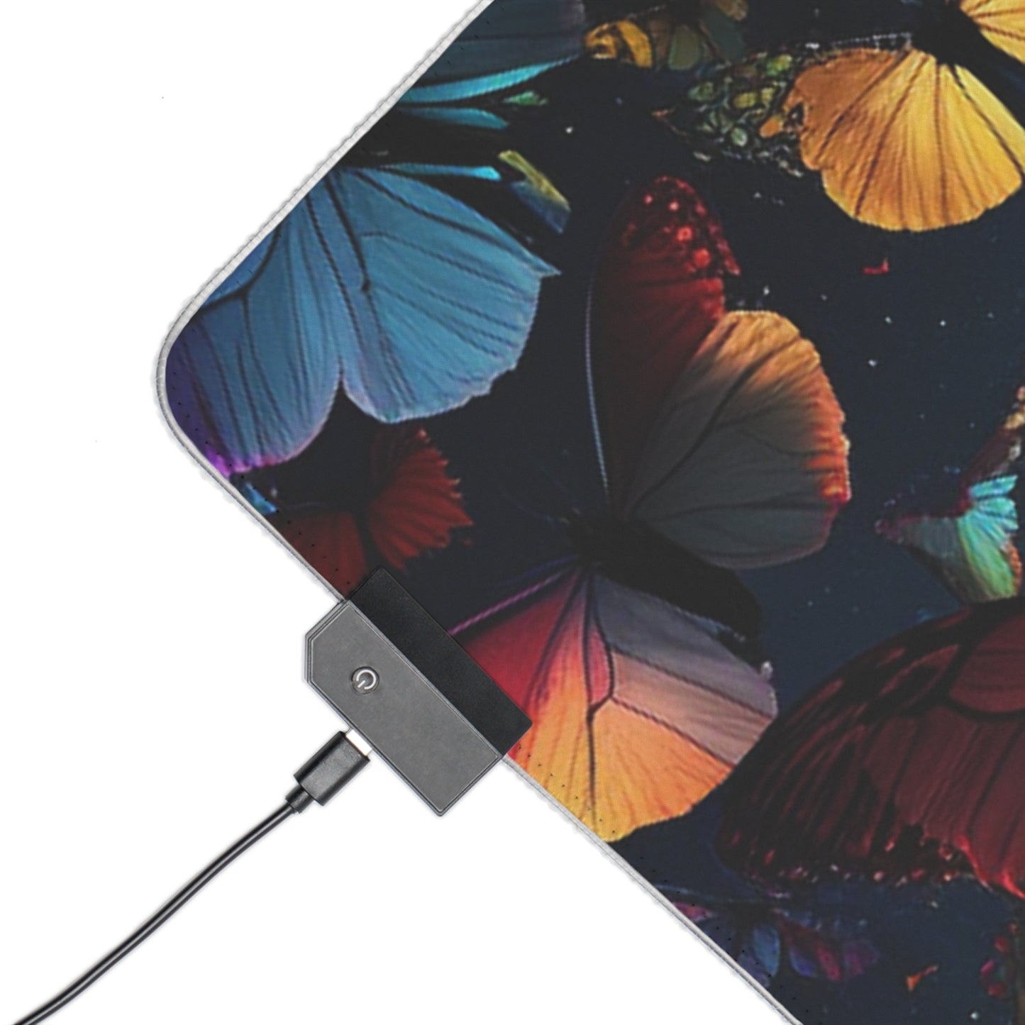 LED Gaming Mouse Pad Moon Butterfly 3