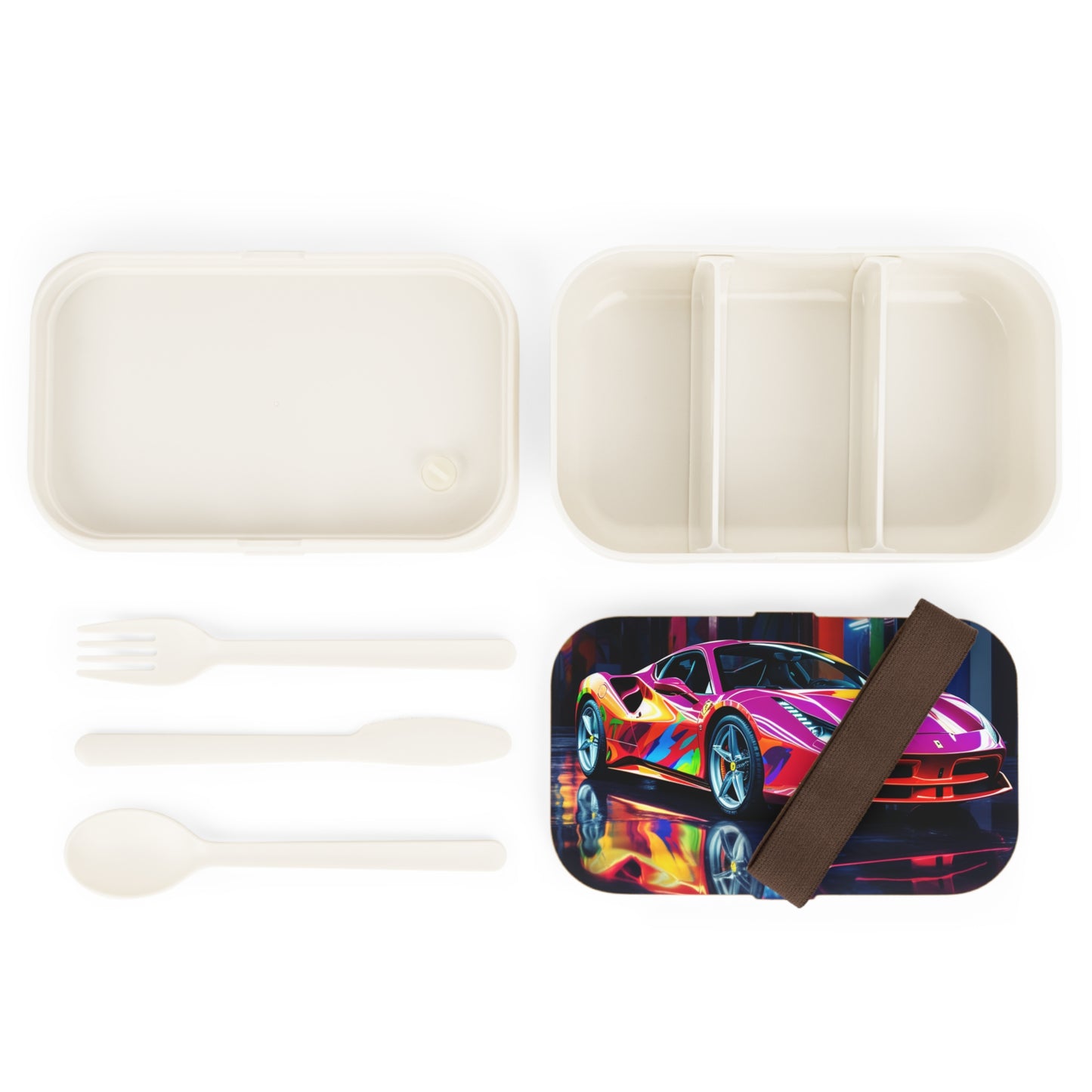 Bento Lunch Box Pink Macro Ferrari 1