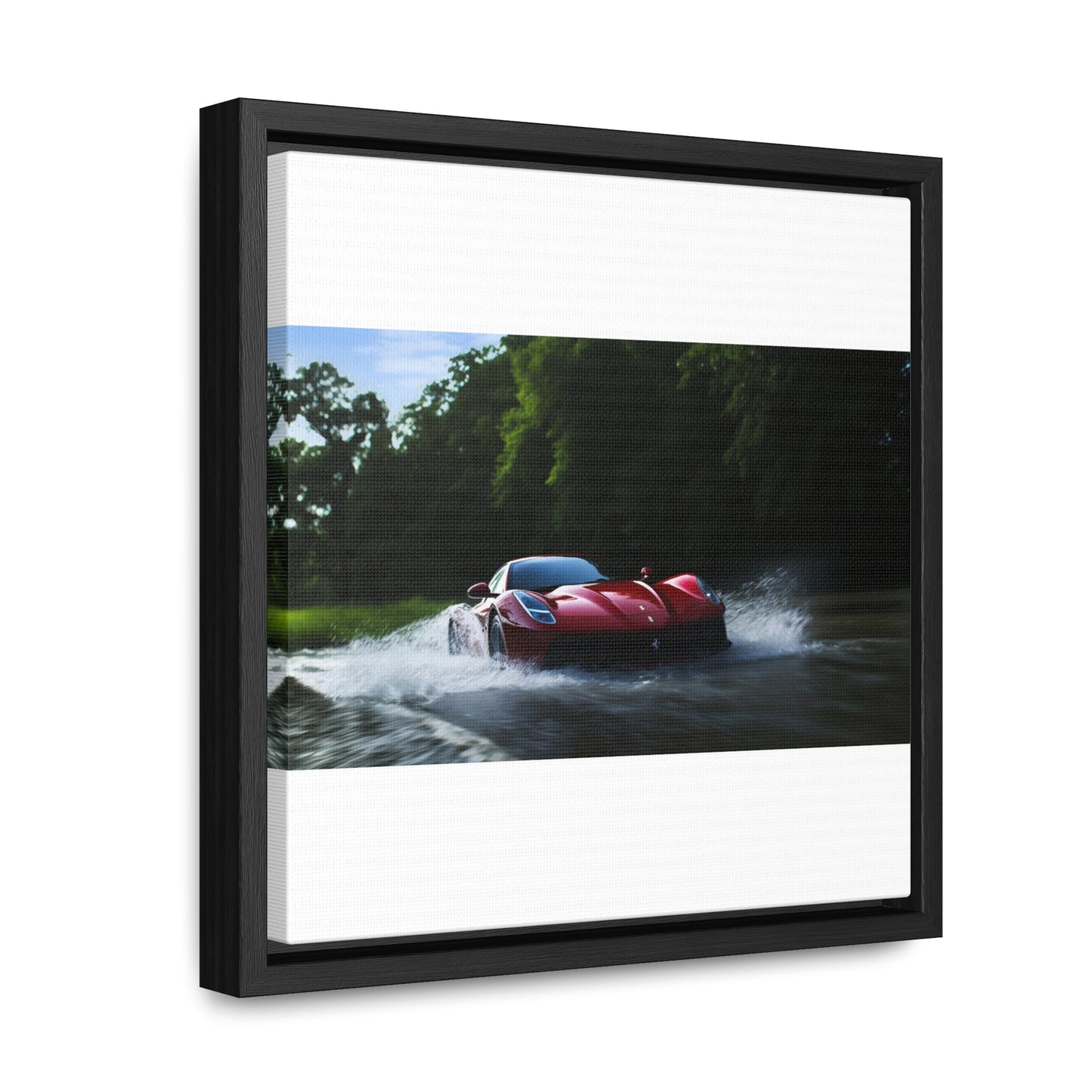 Gallery Canvas Wraps, Square Frame Water Ferrari Splash 1