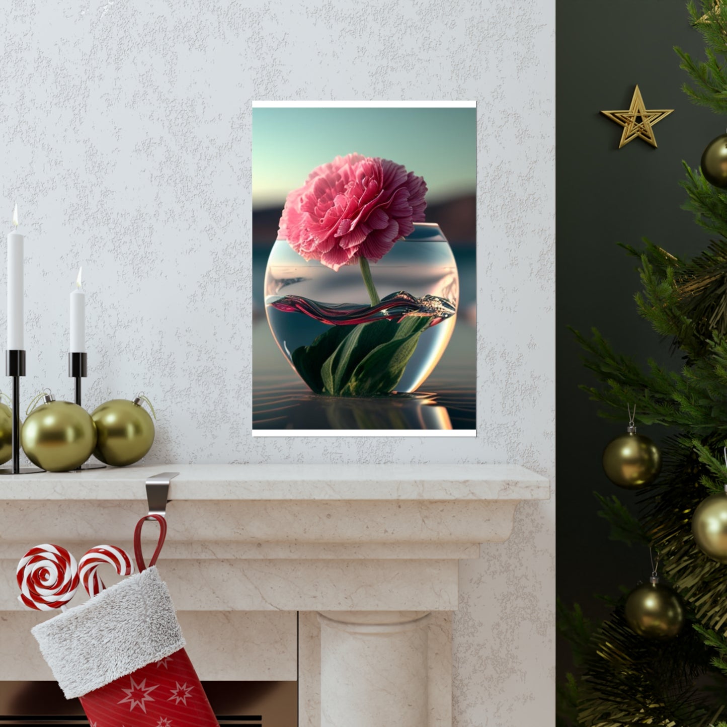 Premium Matte Vertical Posters Carnation 2