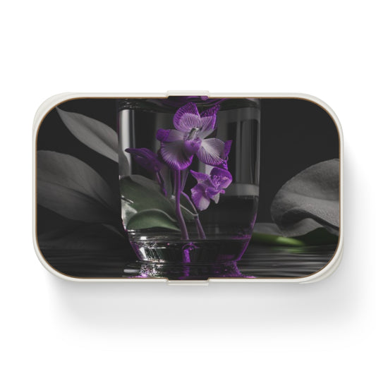 Bento Lunch Box Purple Orchid Glass vase 1