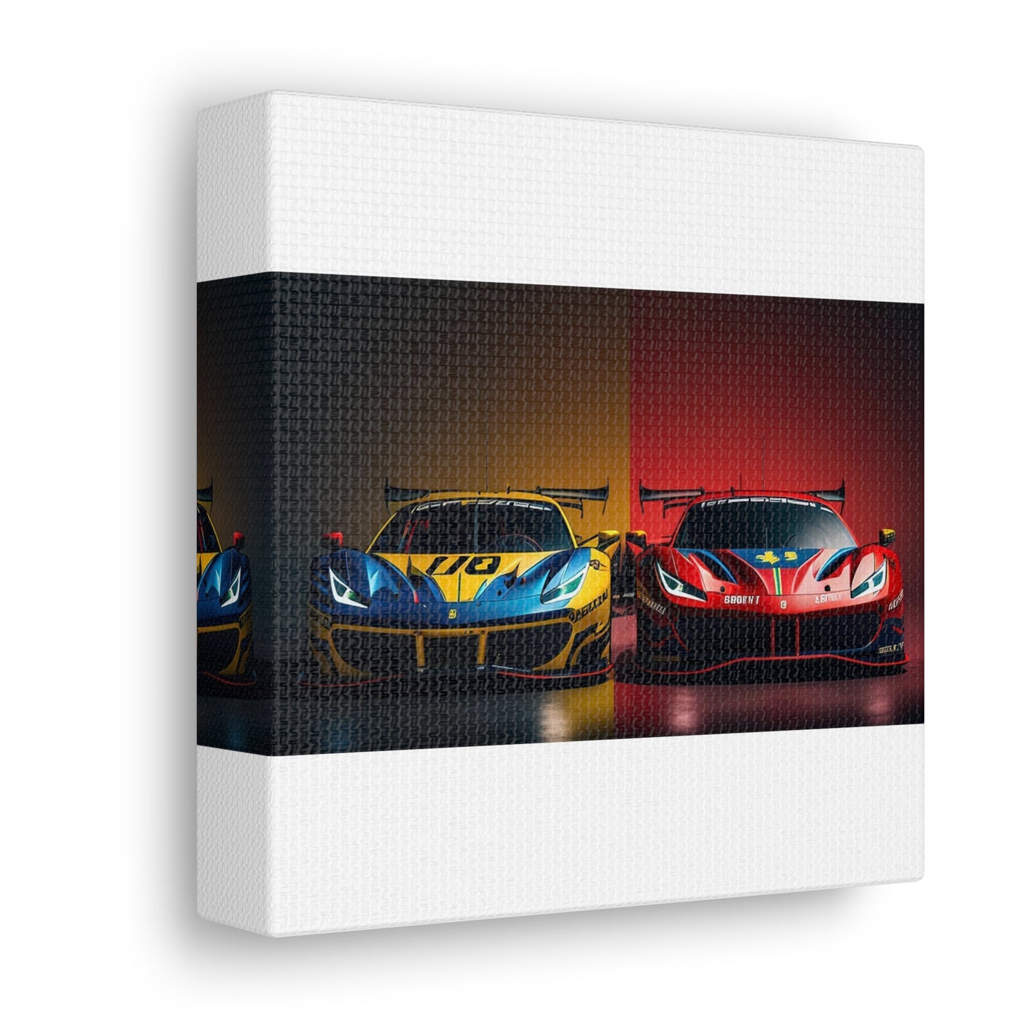 Canvas Gallery Wraps Ferrari Red Blue 3