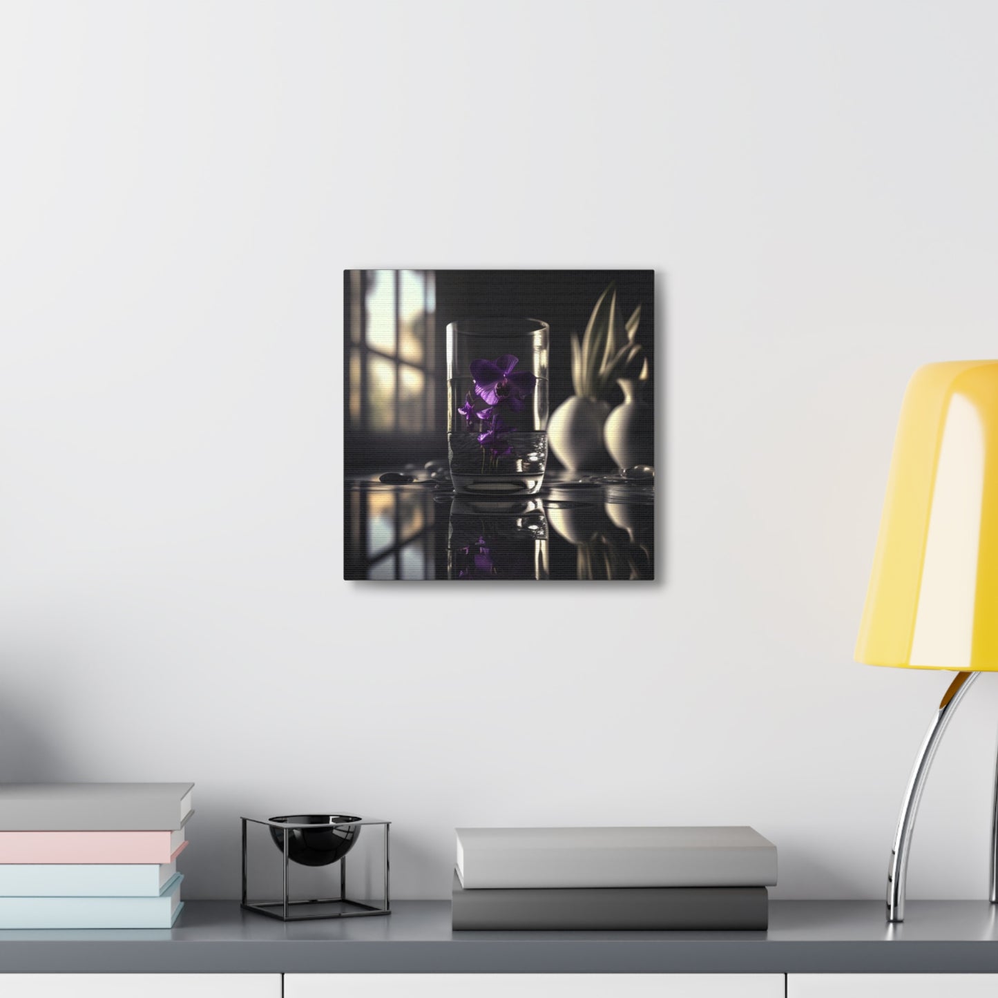 Canvas Gallery Wraps Purple Orchid Glass vase 4