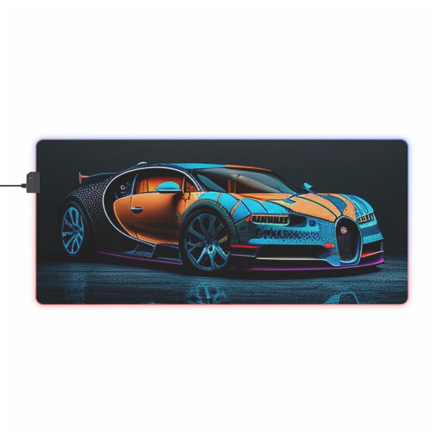 LED Gaming Mouse Pad Bugatti Blue 1