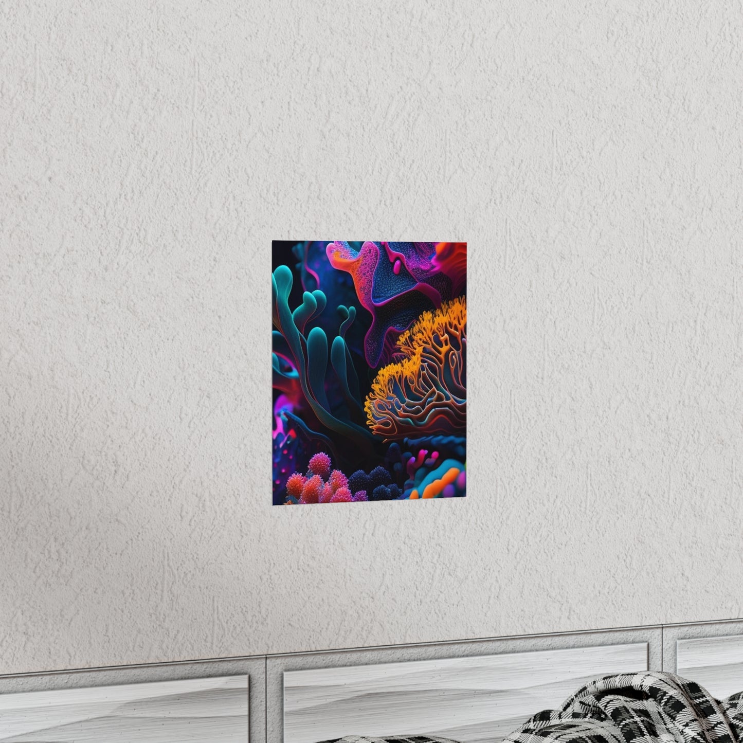 Premium Matte Vertical Posters Macro Coral Reef 2