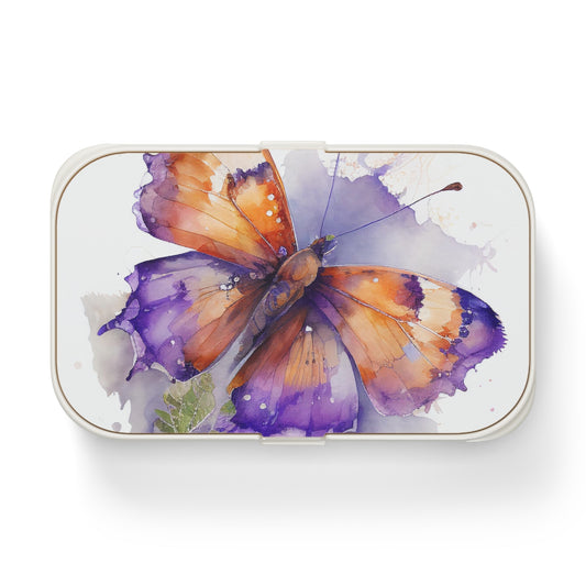 Bento Lunch Box MerlinRose Watercolor Butterfly 2