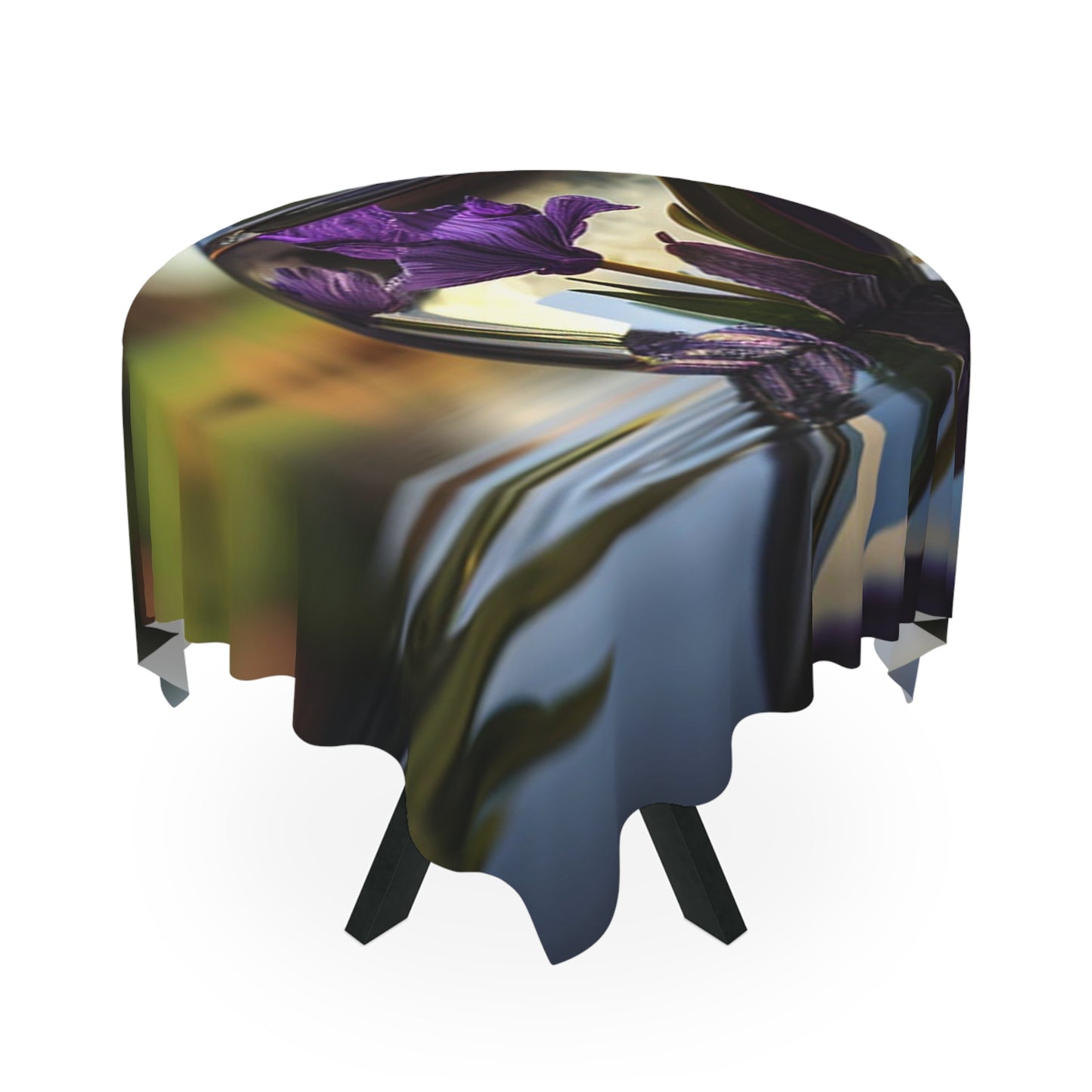 Tablecloth Purple Iris in a vase 3