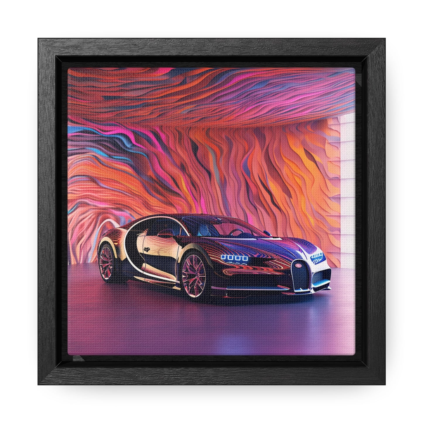 Gallery Canvas Wraps, Square Frame Bugatti Abstract Flair 4