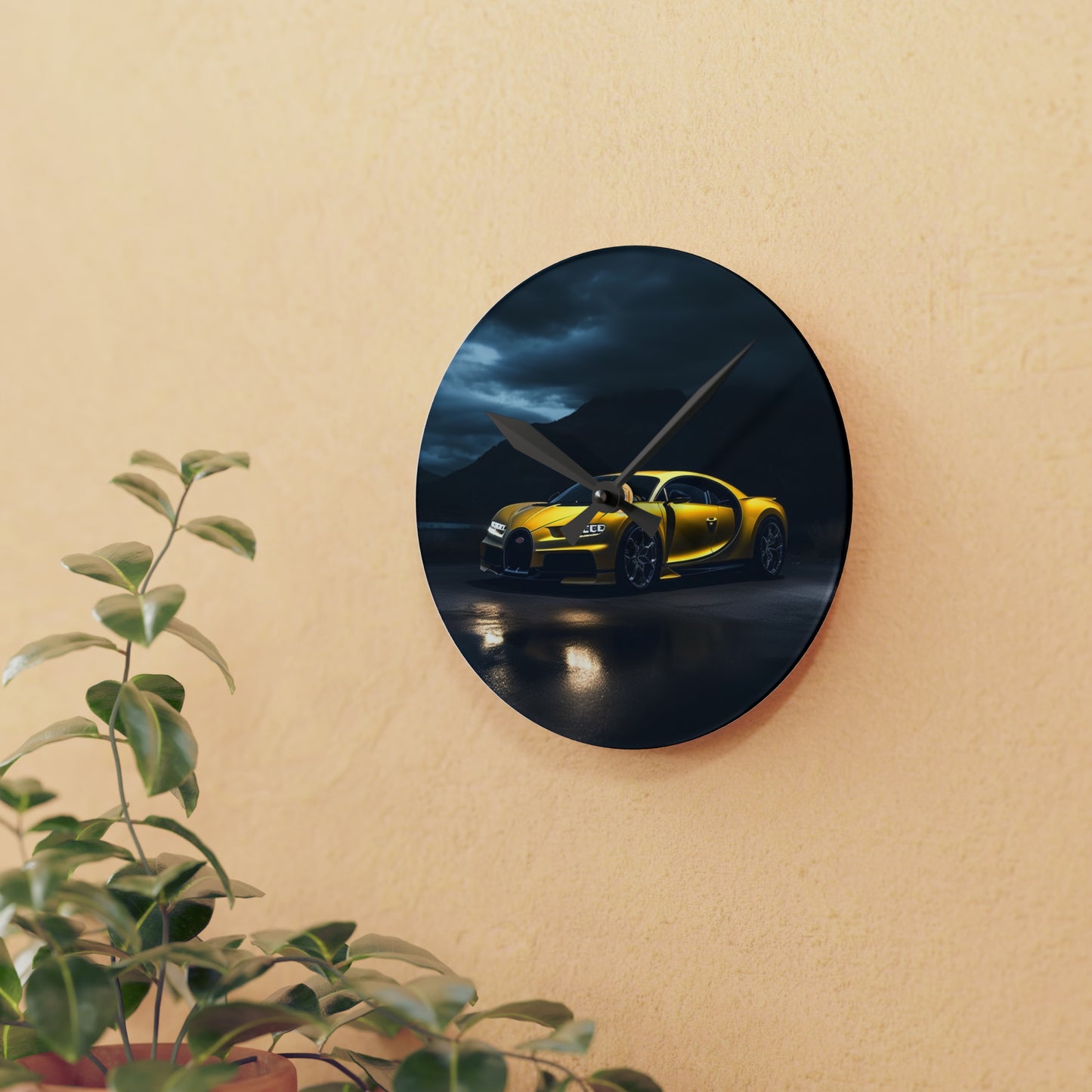 Acrylic Wall Clock Bugatti Real Look 4