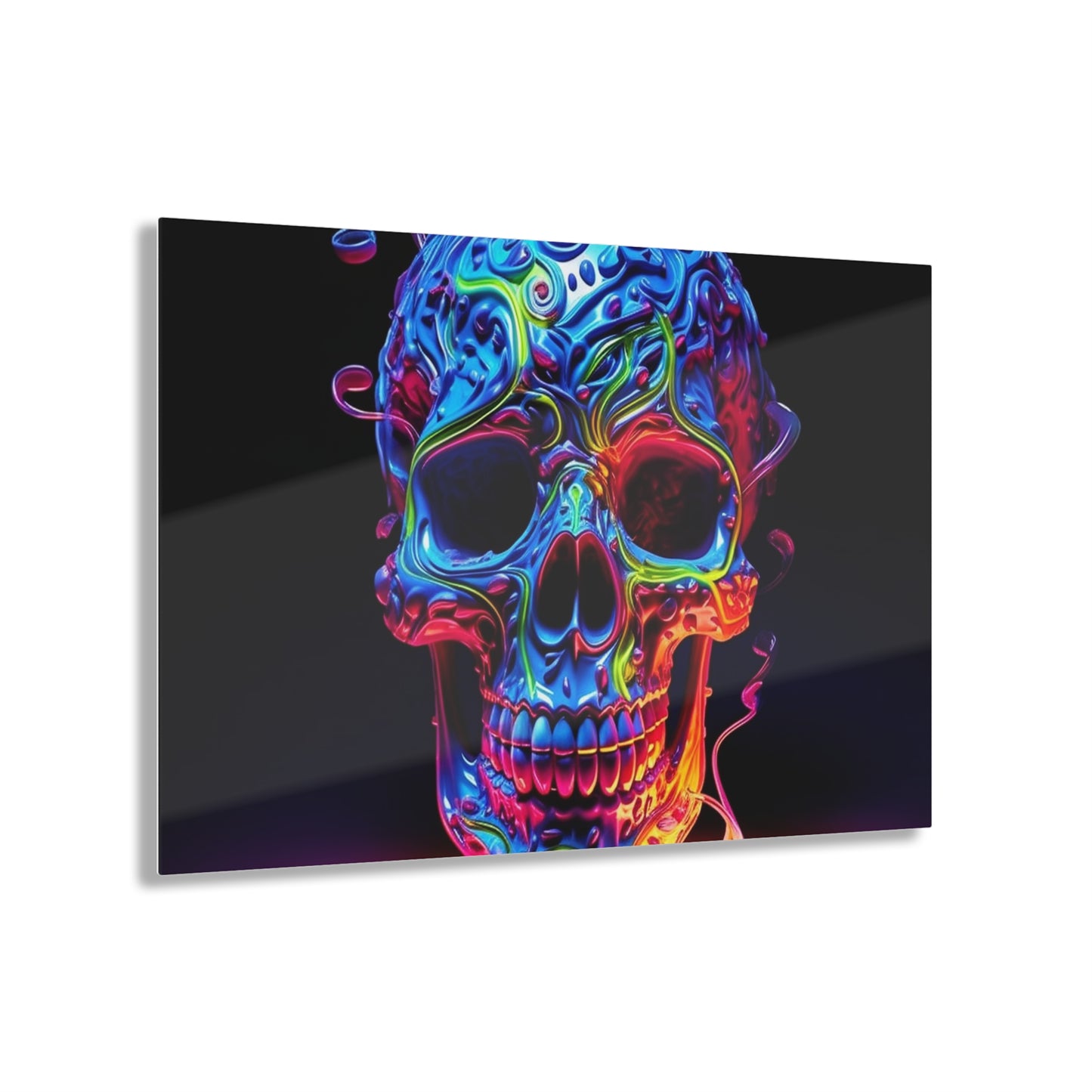 Acrylic Prints Macro Skull Color 3