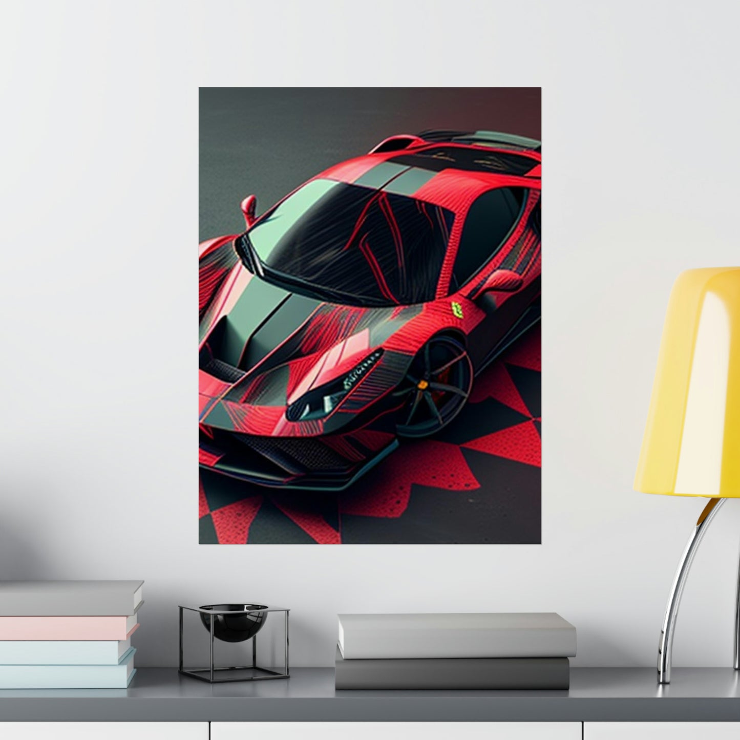 Premium Matte Vertical Posters Ferrari Hyper 2