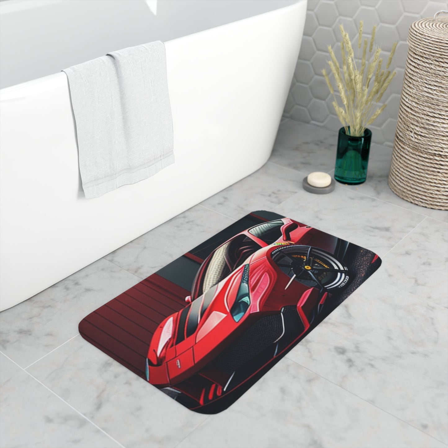 Memory Foam Bath Mat Ferrari Hyper 1